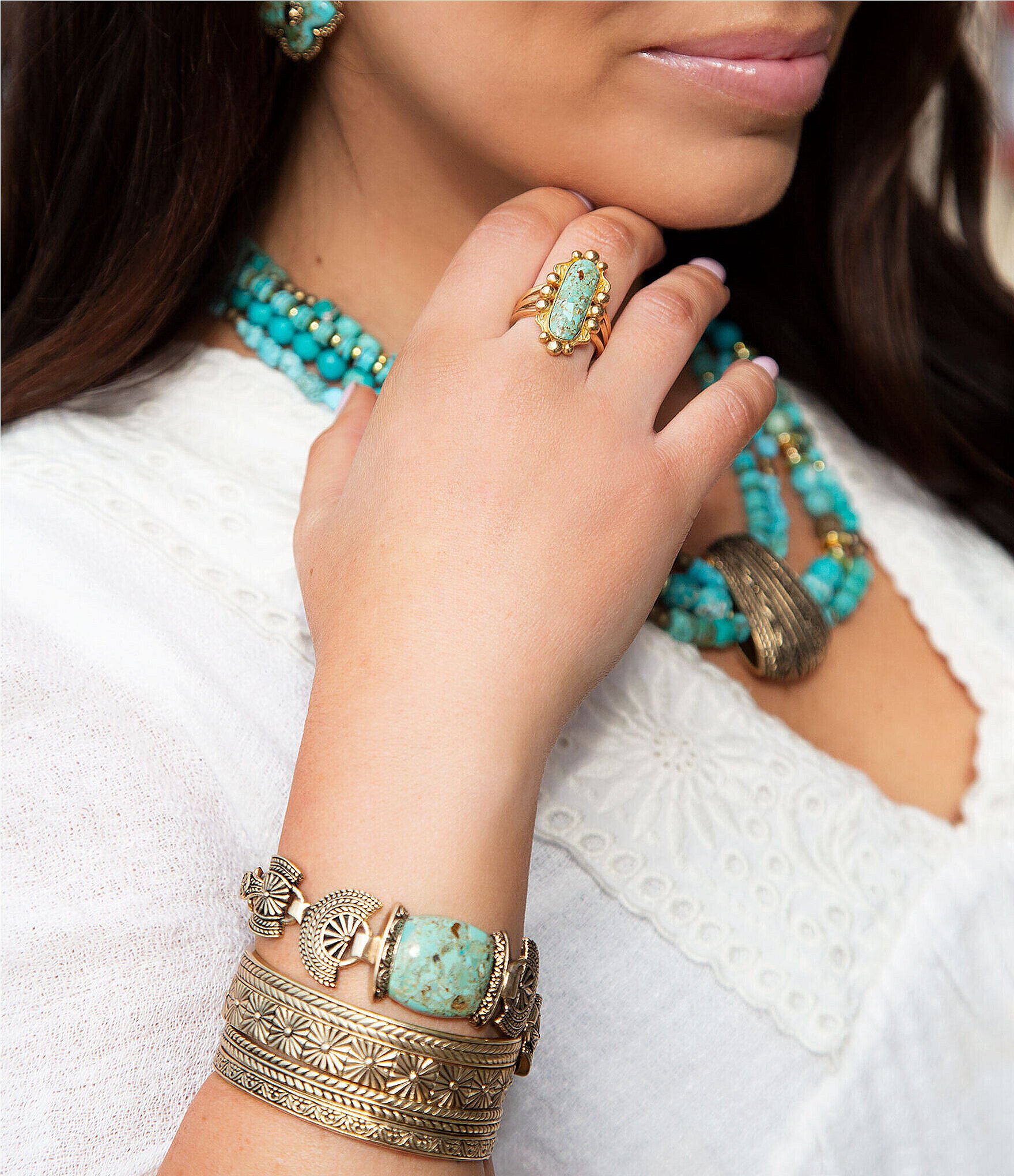 Barse Bronze Statement Cuff Bracelet