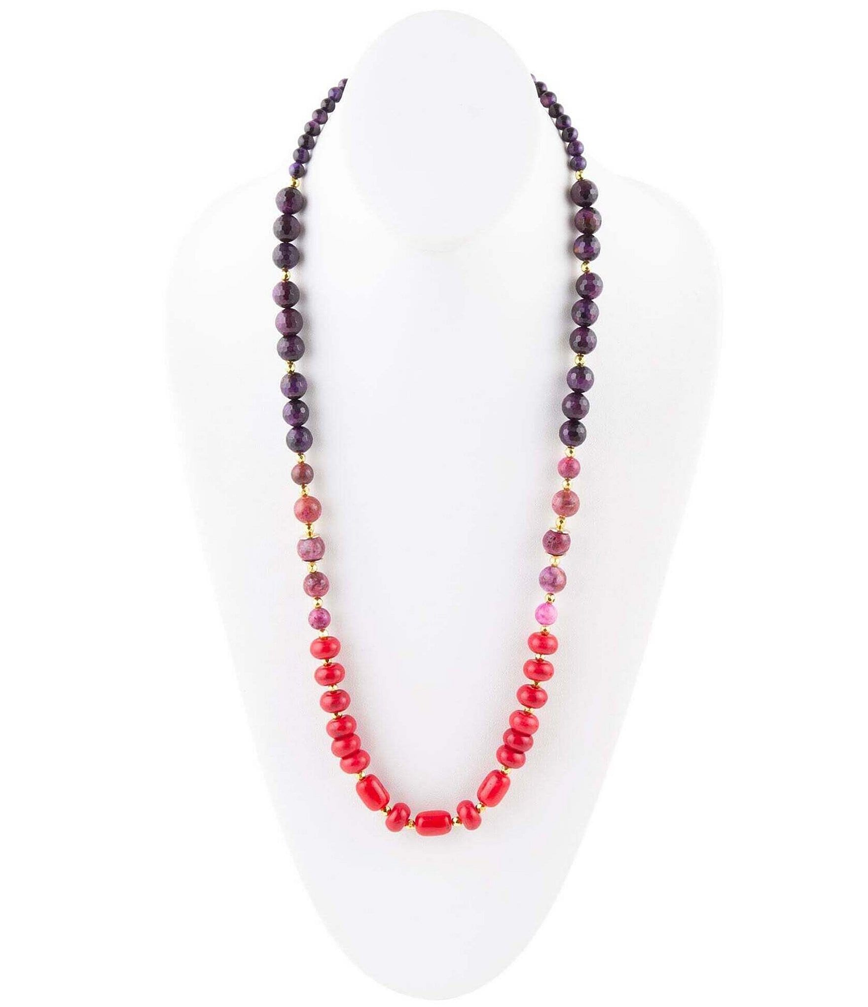 Barse Genuine Stone Bead Long Strand Necklace | Dillard's