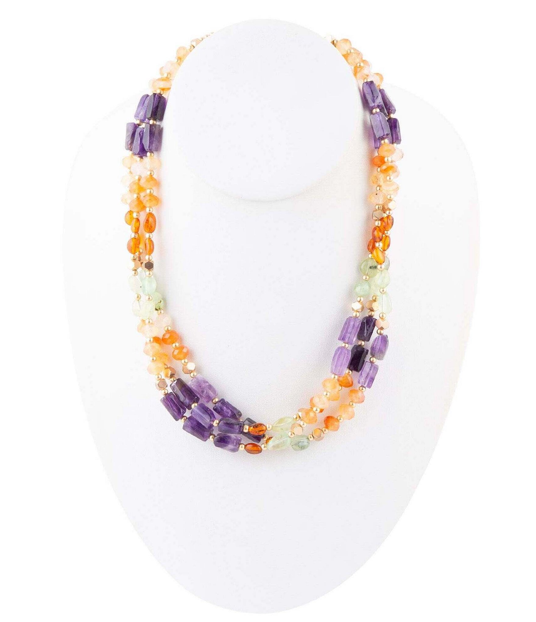 Barse Genuine Stone Statement Short Multi-Strand Necklace | Dillard's