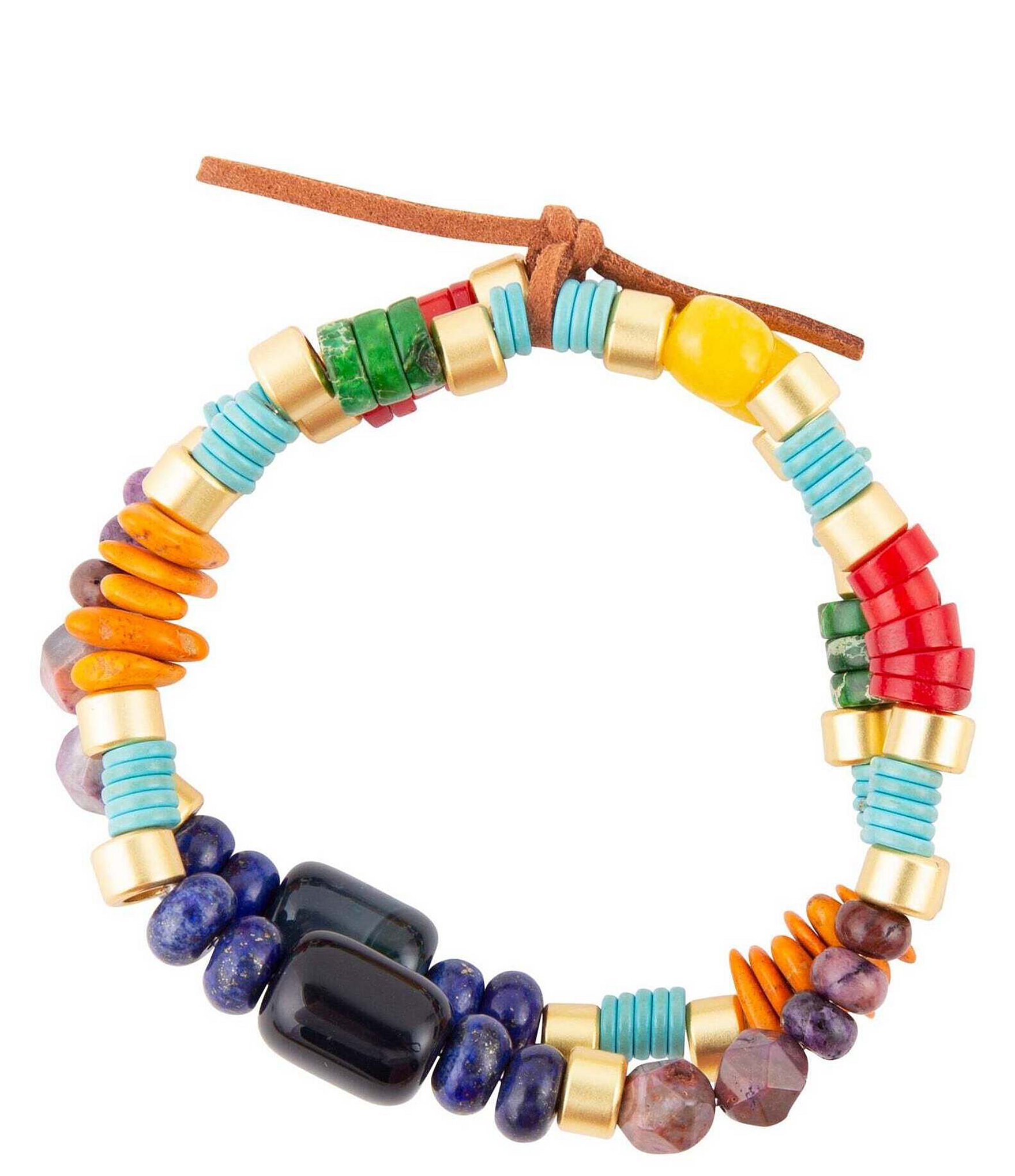 Barse Genuine Stone Stretch Bracelet Set | Dillard's