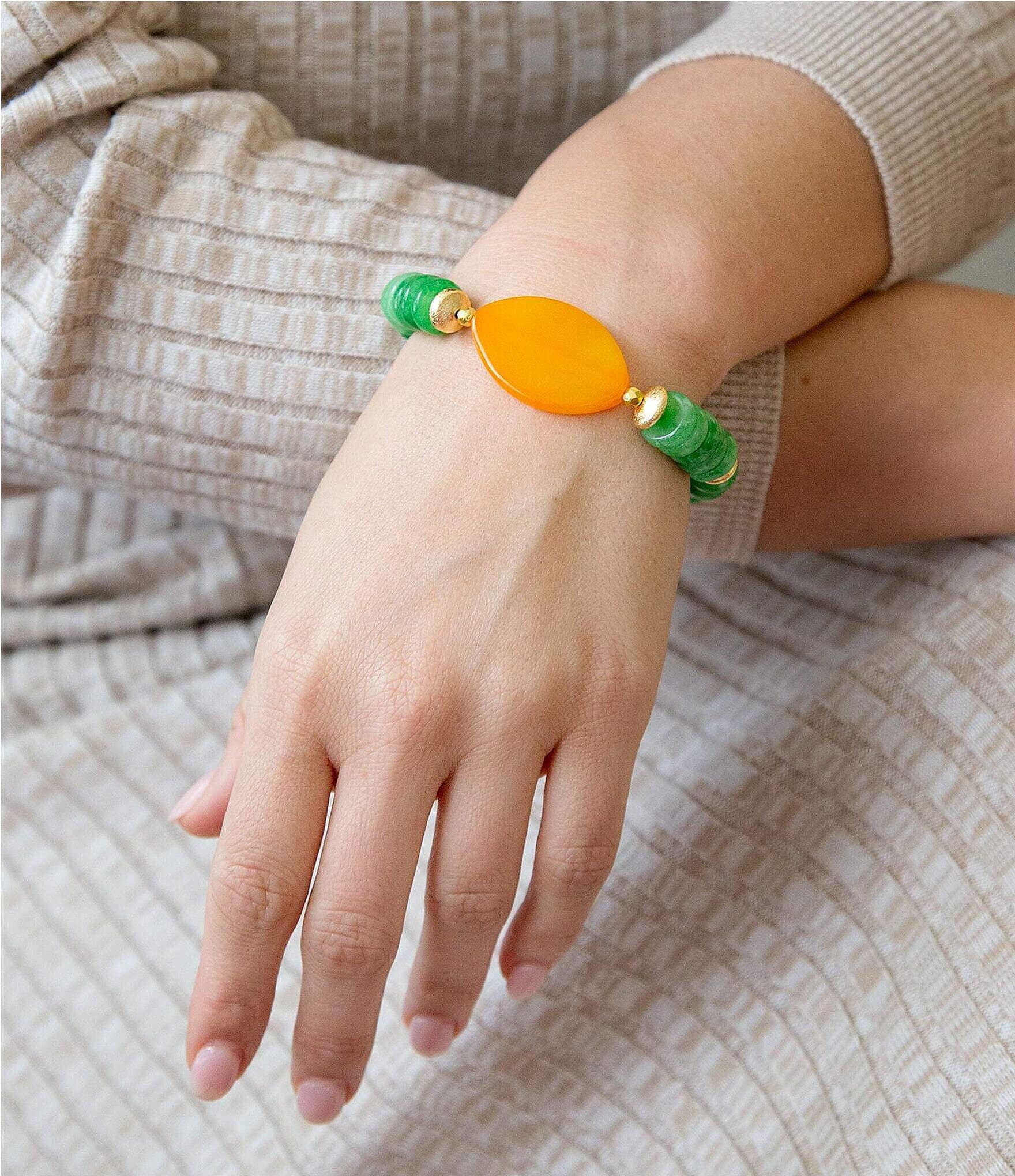 Barse Genuine Stone Stretch Bracelet