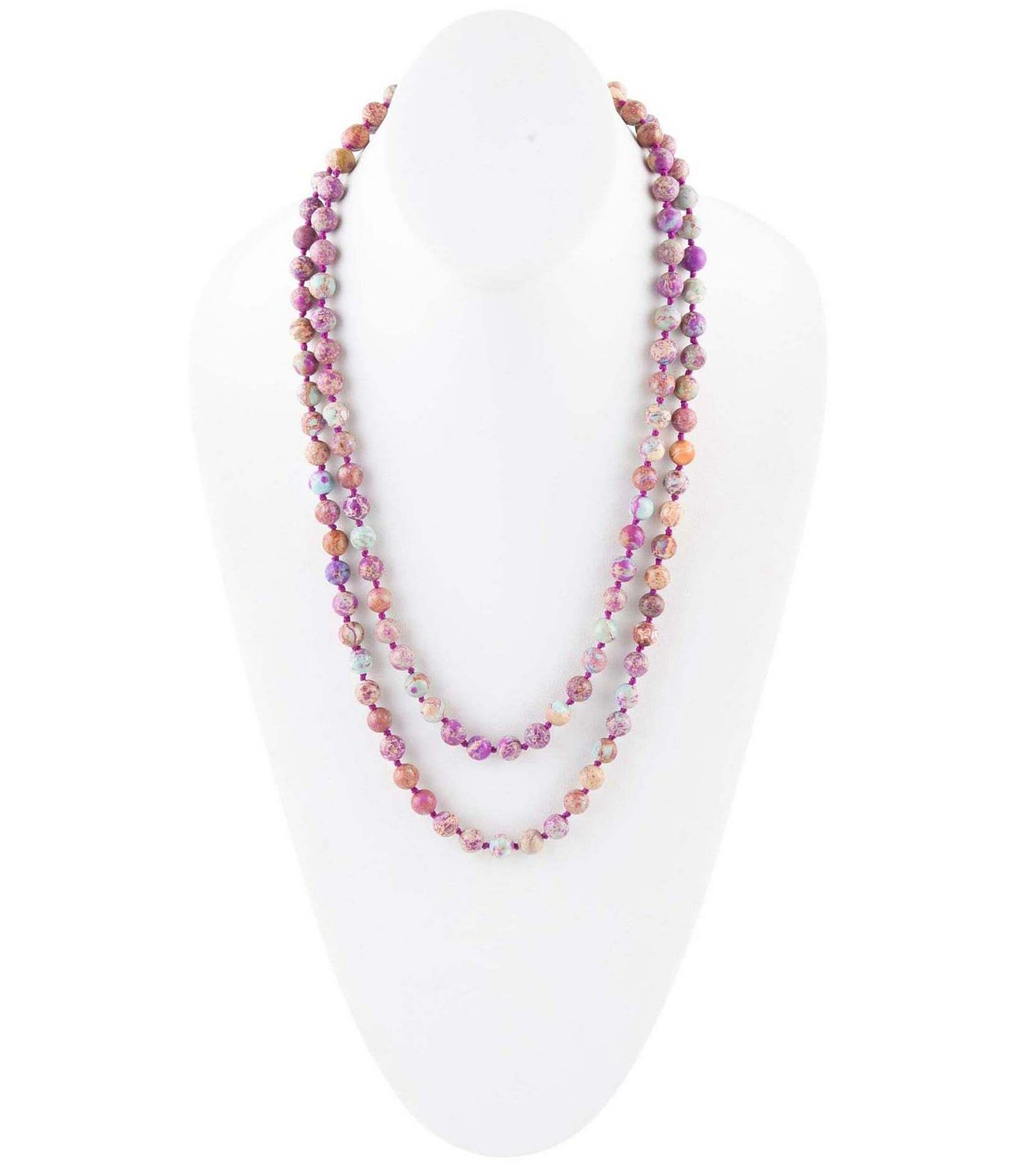 Barse Impression Jasper Endless Long Strand Necklace | Dillard's