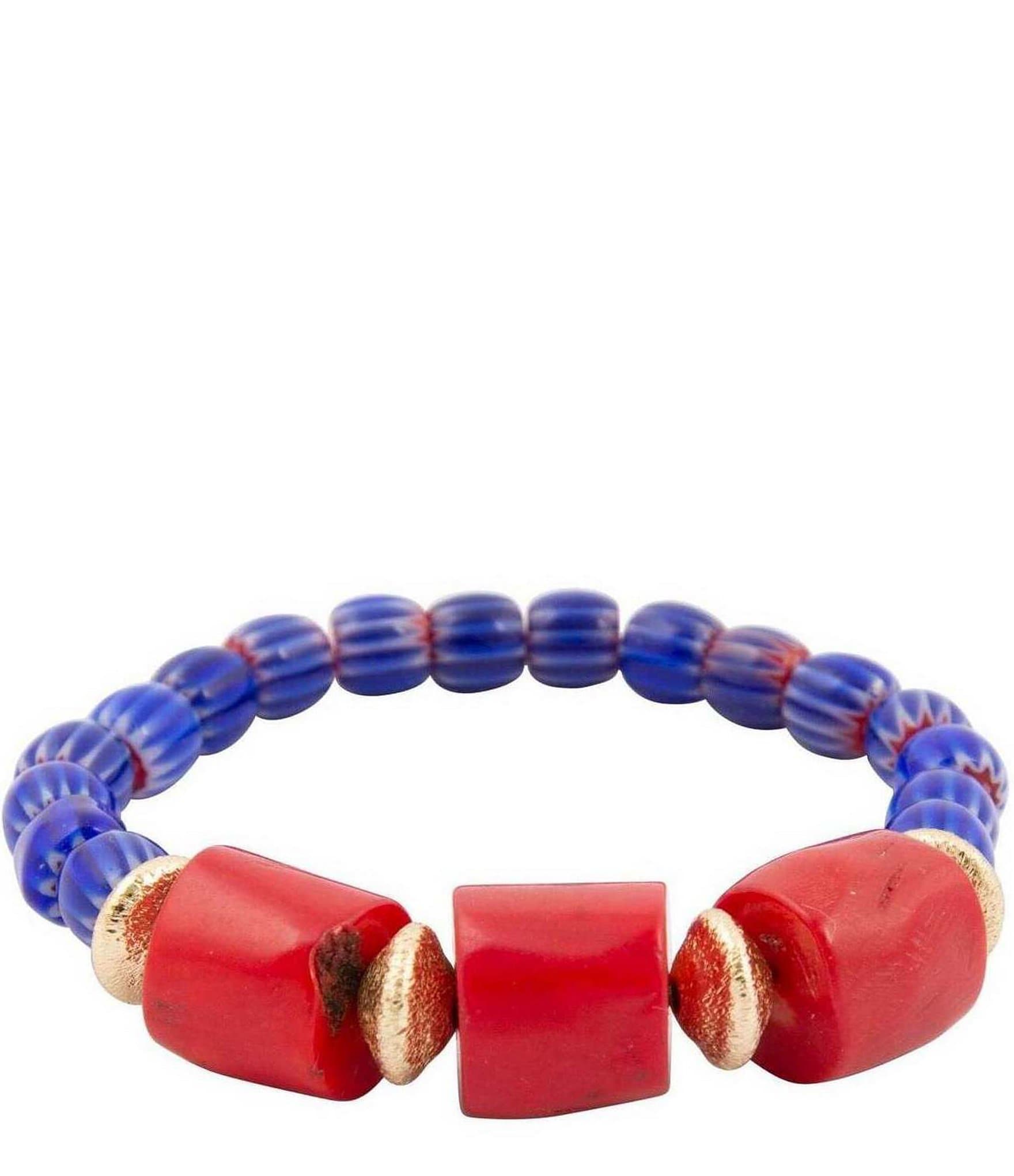 Barse Jubilee Genuine Stone Beaded Stretch Bracelet