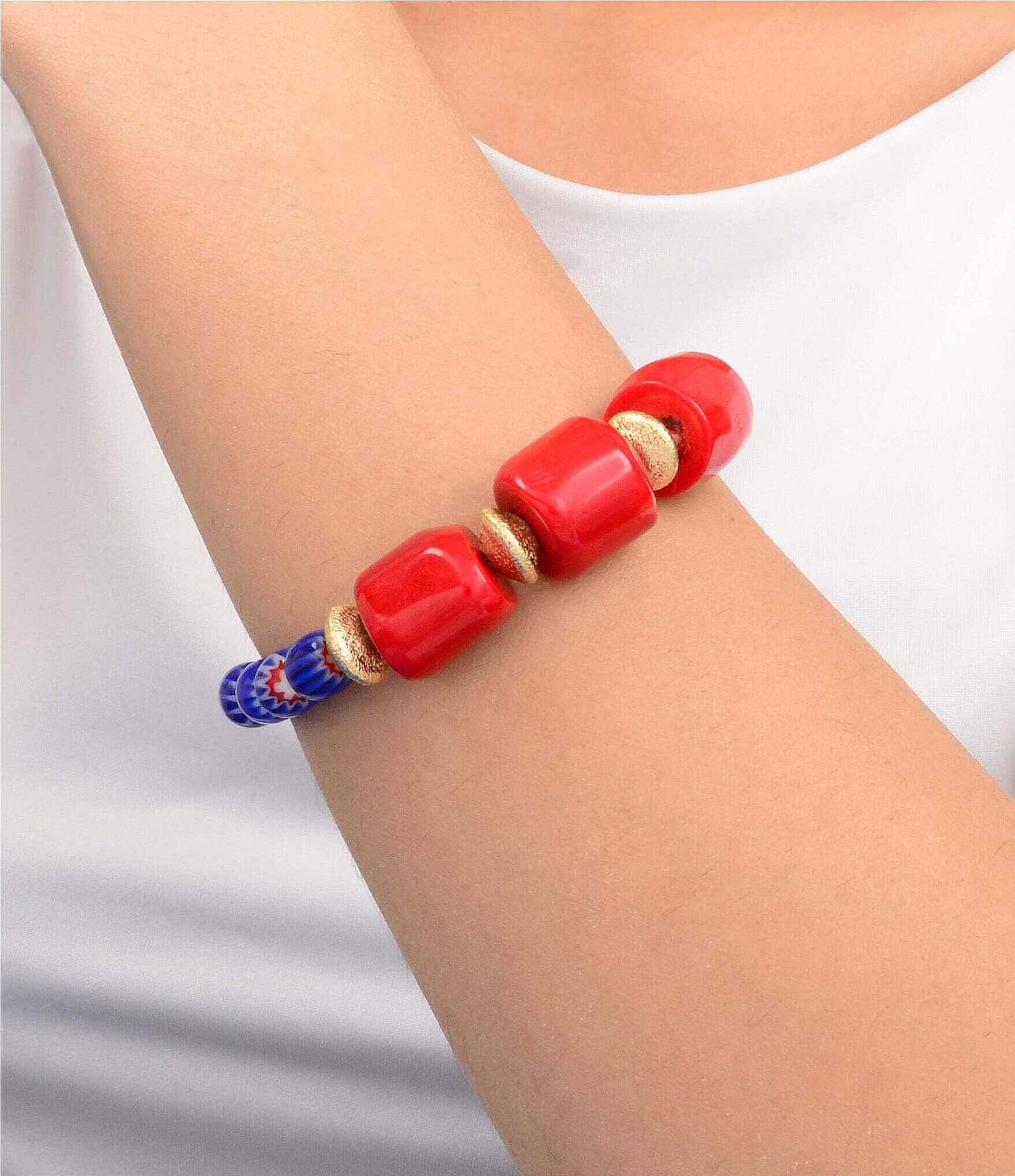 Barse Jubilee Genuine Stone Beaded Stretch Bracelet