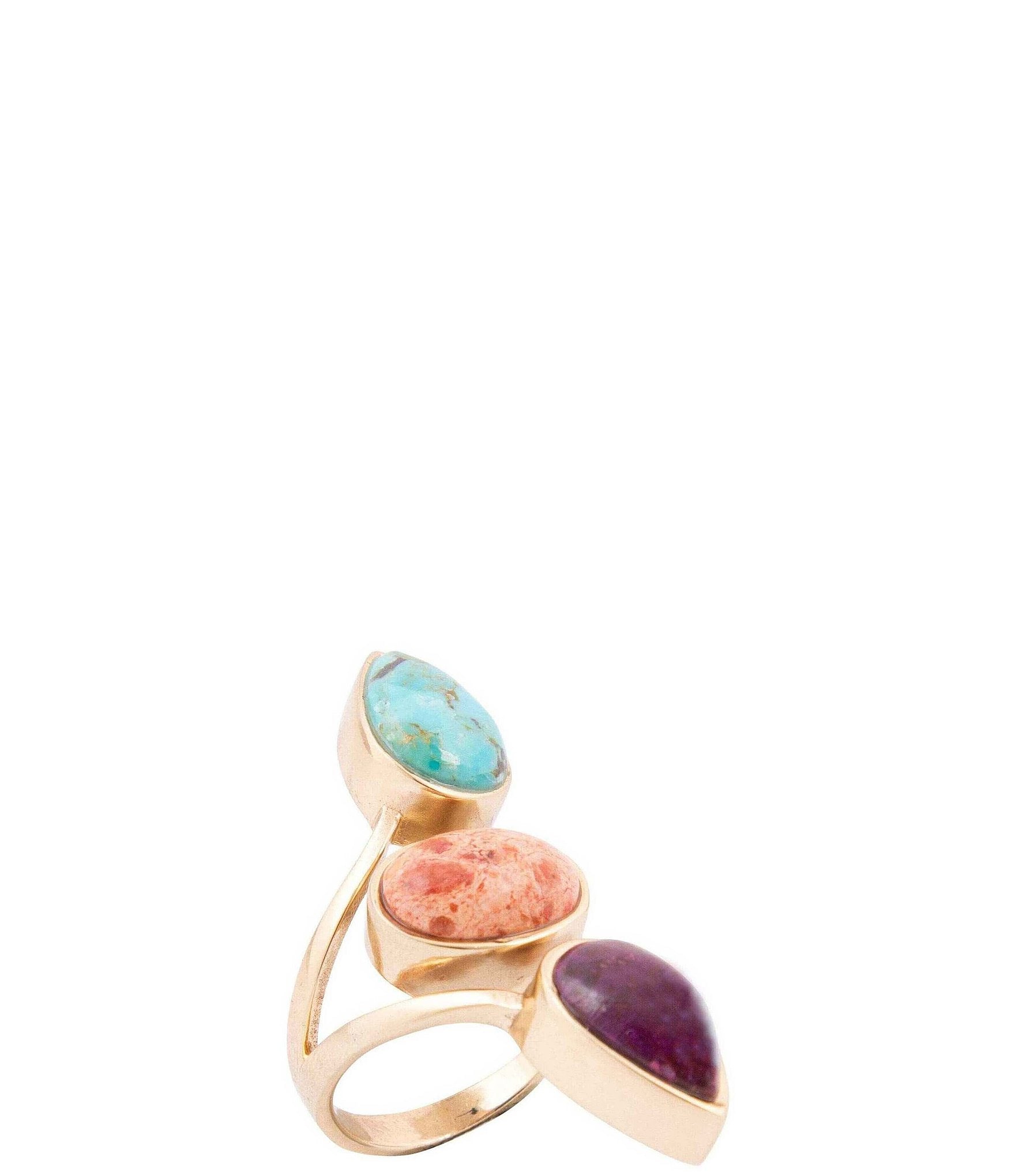 Barse Painted Desert Genuine Stone Statement Ring
