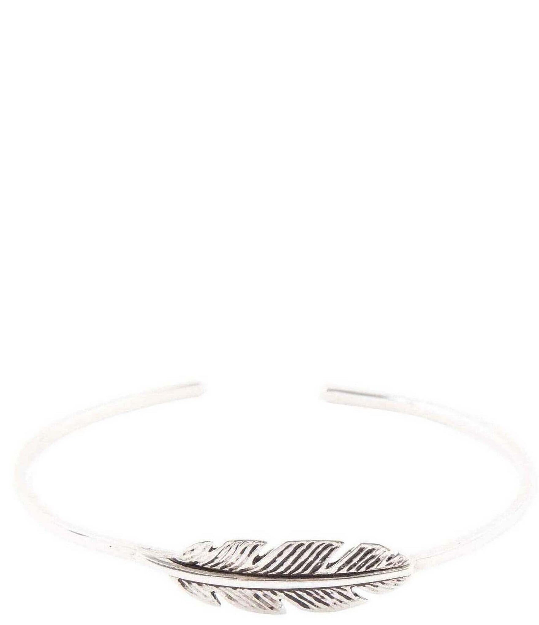 Barse Sterling Silver Quill Cuff Bracelet