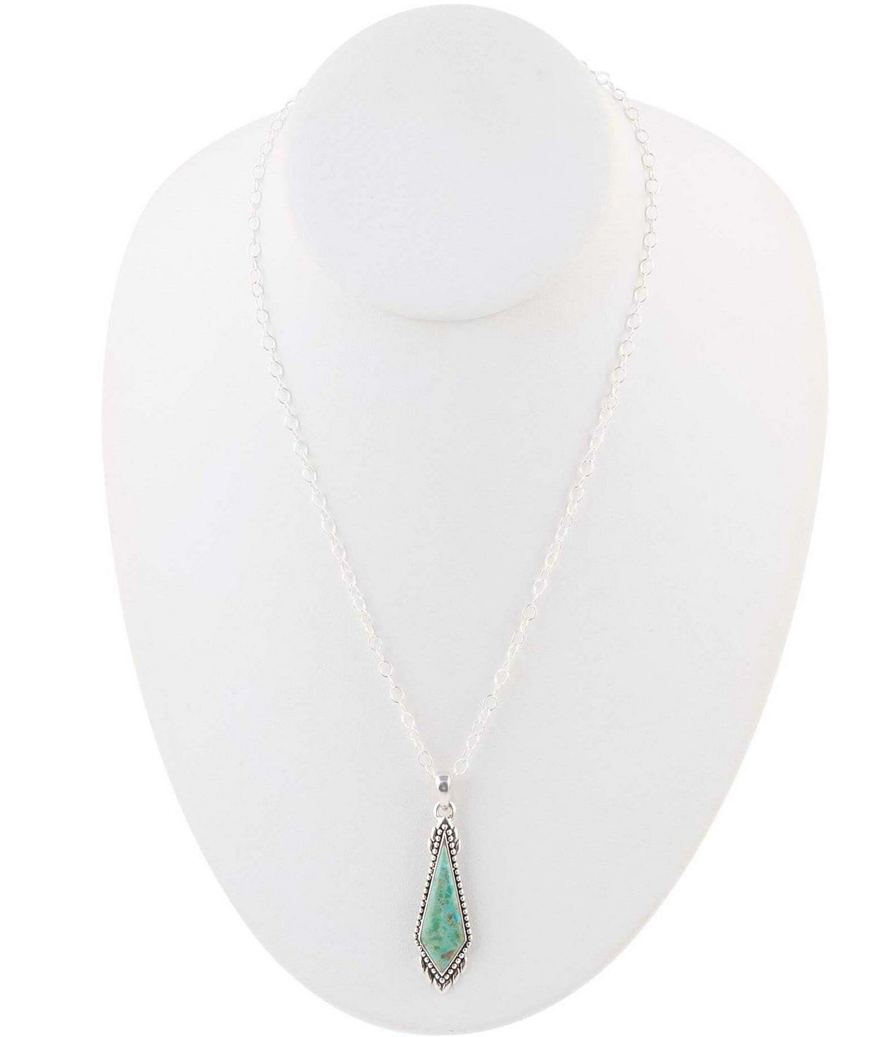 Barse Sterling Silver Turquoise Pendant Necklace