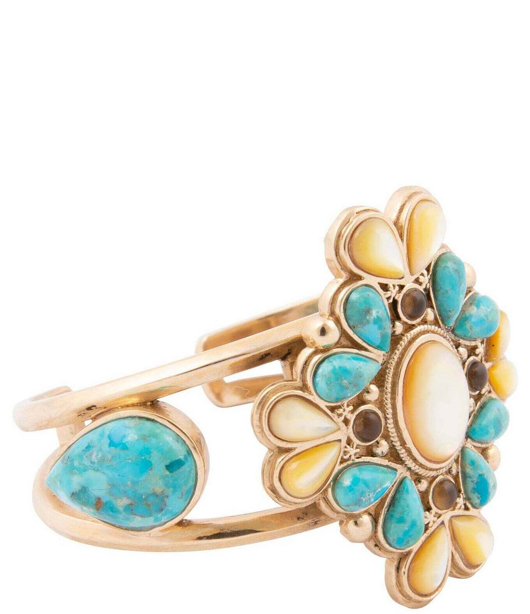 Barse Barcelona Golden Statement Cuff Bracelet