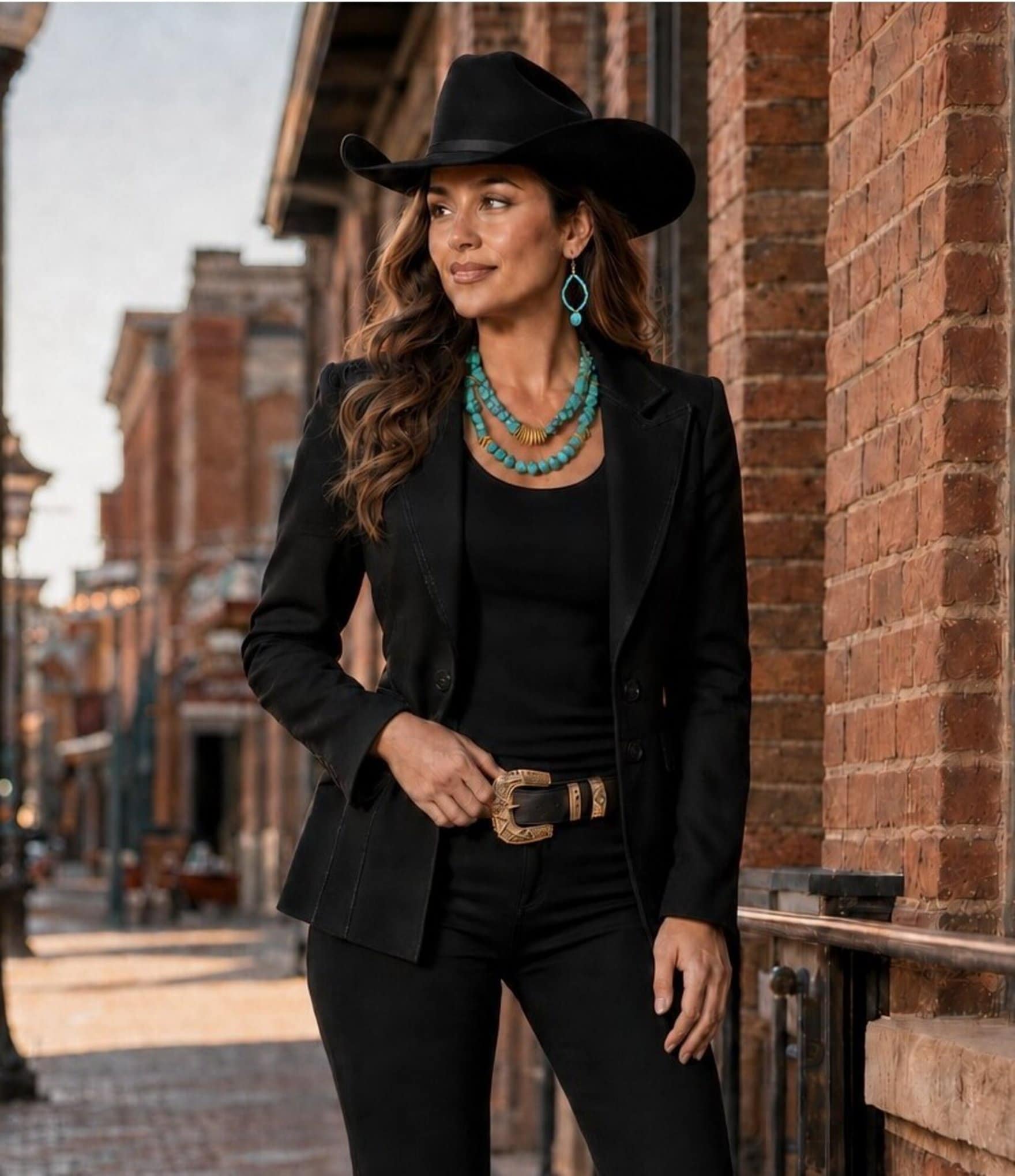 Barse Wild Sky Turquoise & Magnesite Statement Necklace