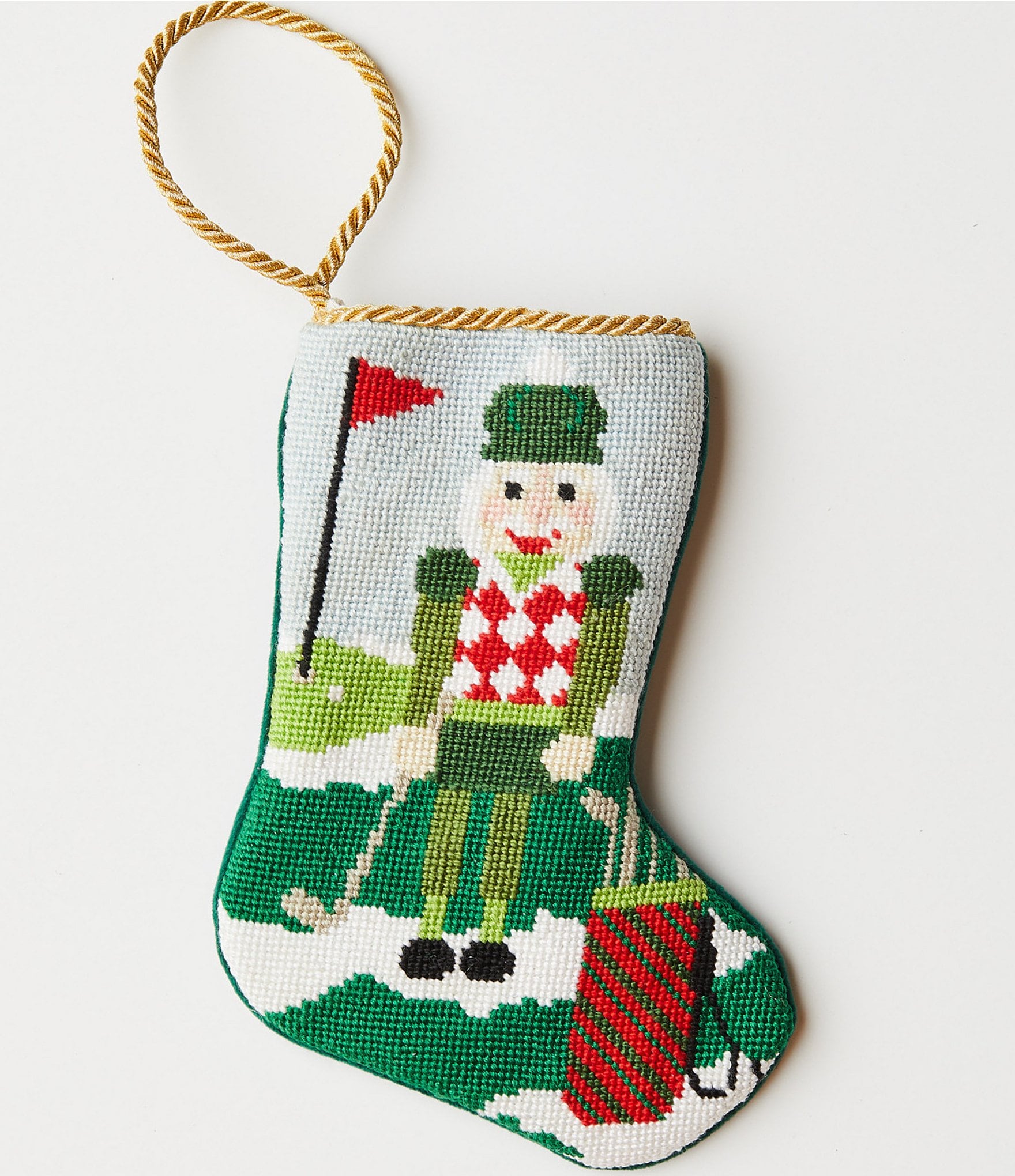 Bauble Stockings Home for the Holidays Needlepoint Stocking