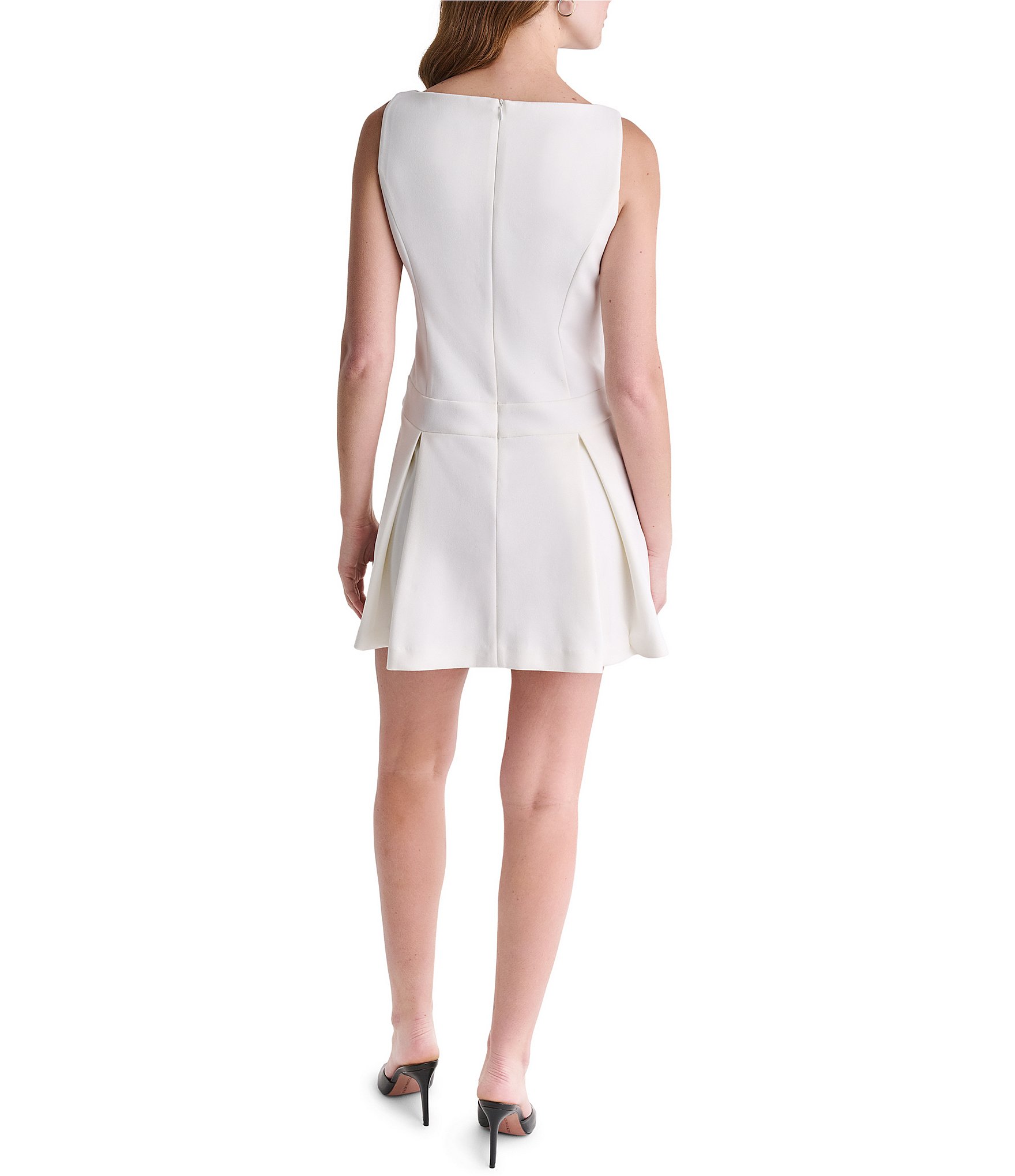 BCBG Belted Suede Mini Dress