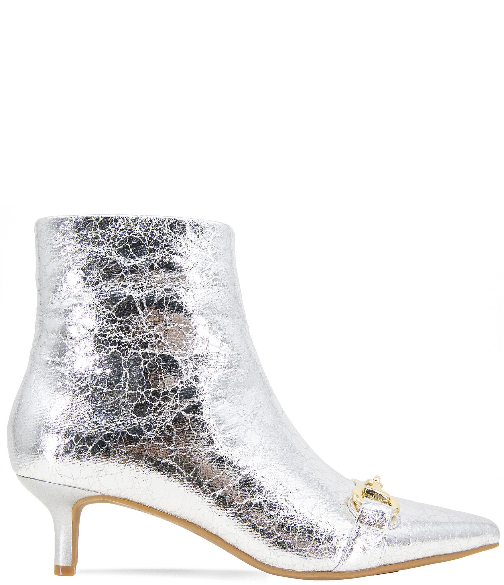 BCBGeneration Darmena Crinkle Metallic Booties