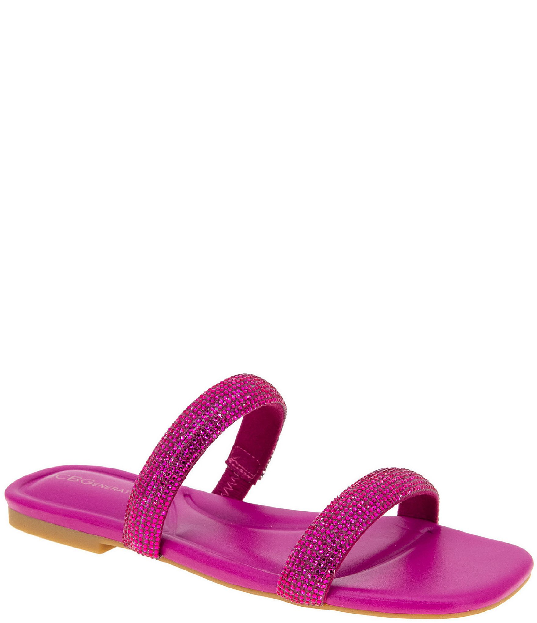 BCBGeneration Glannis Rhinestone Slides | Dillard's