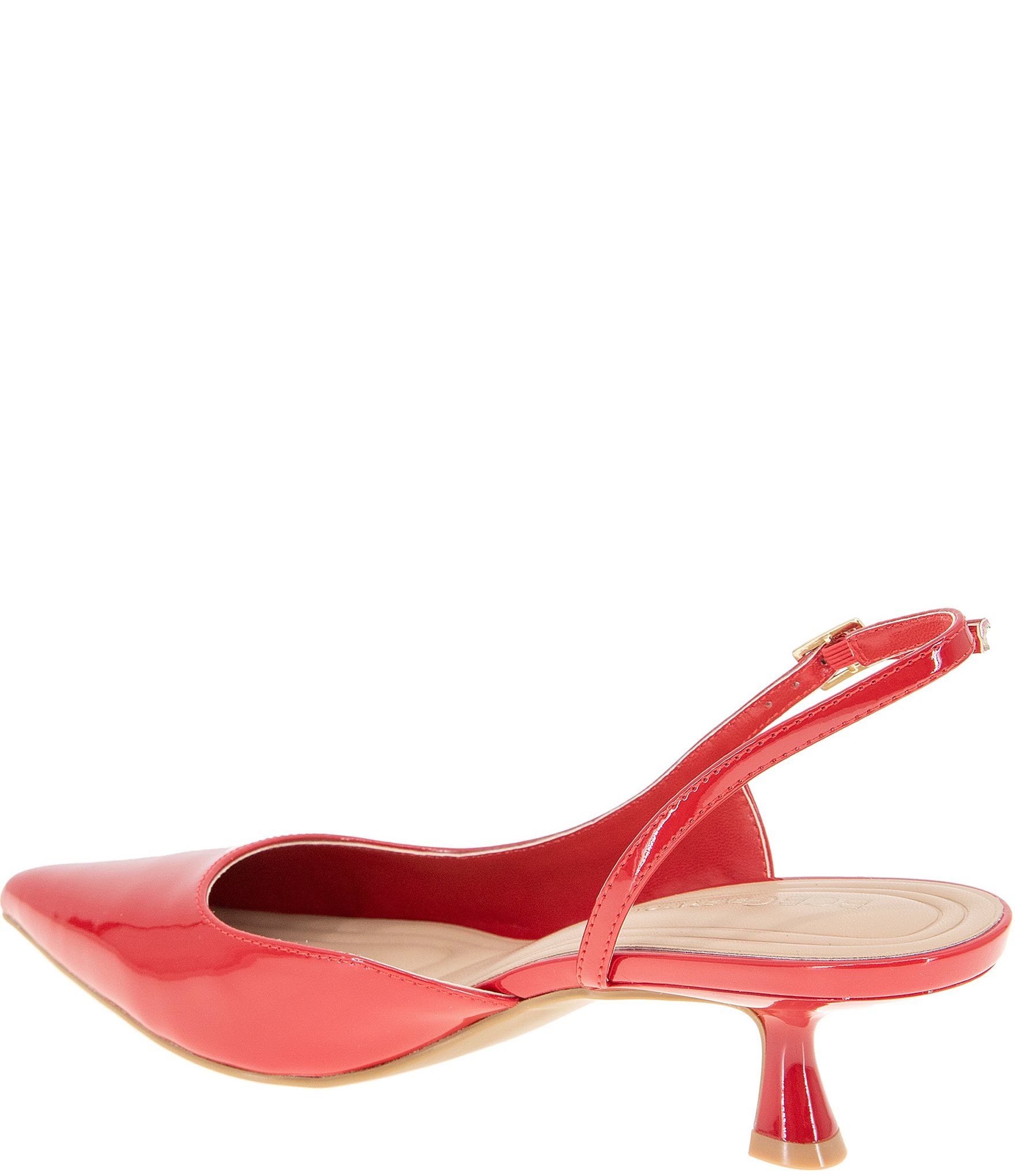 BCBGeneration Kittie-2 Patent Kitten Heel Slingback Pumps