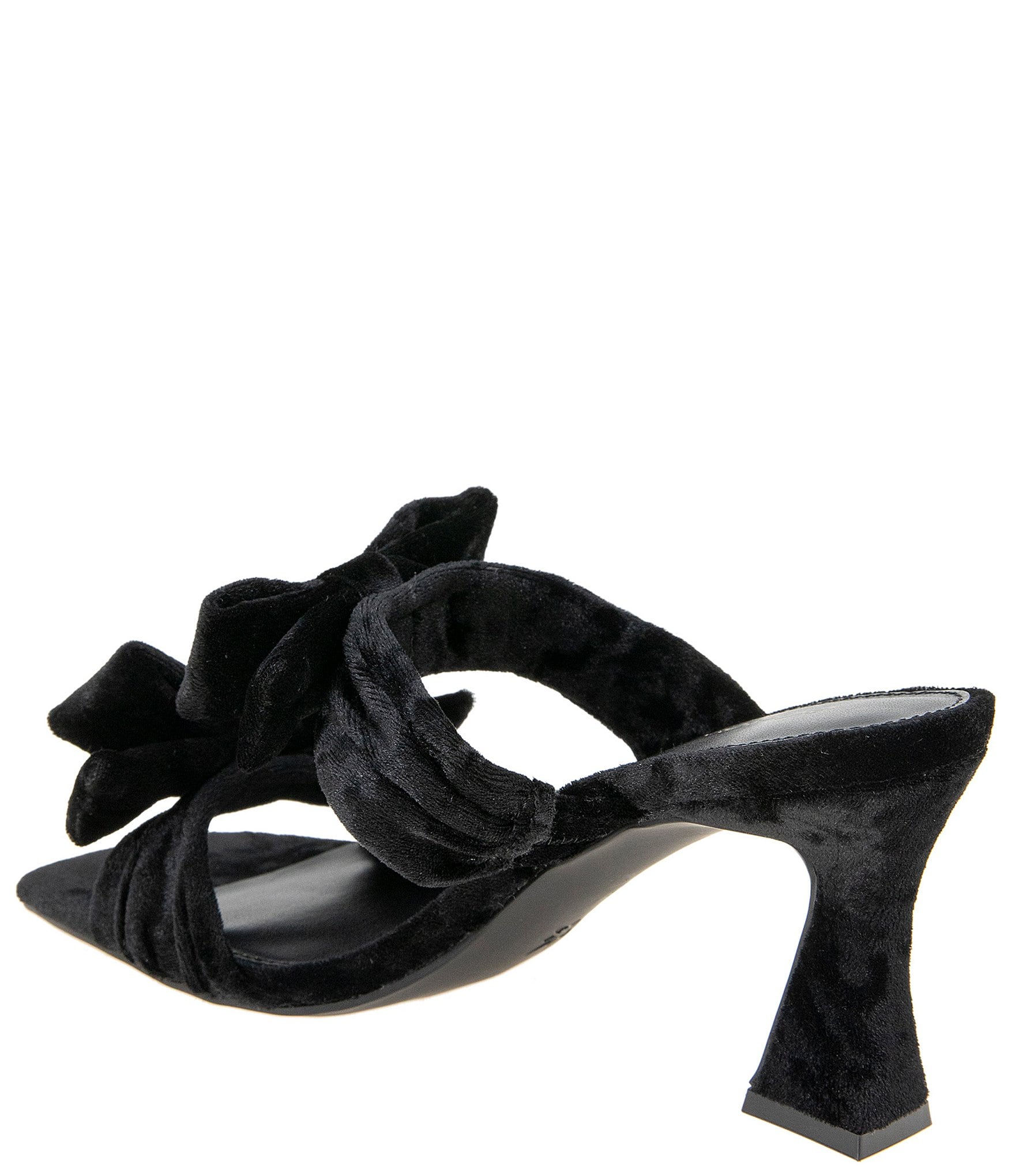 BCBGeneration Ramira Crushed Velvet Bow Slides