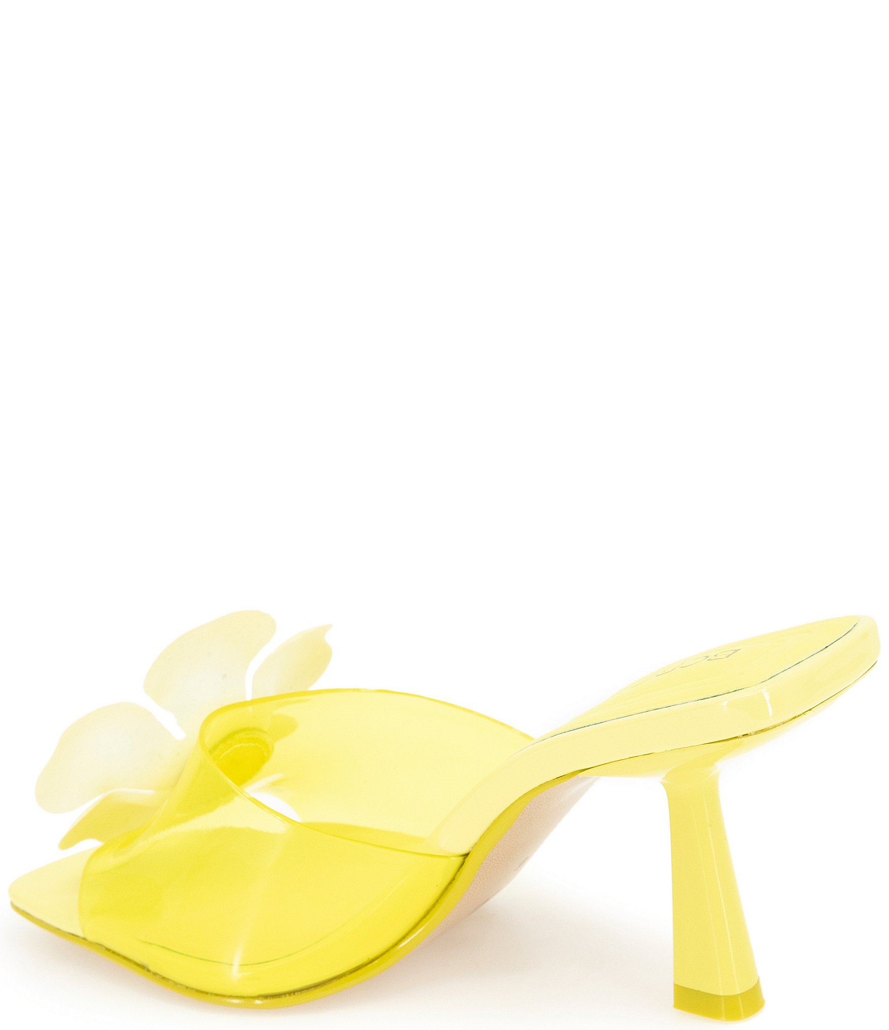 BCBGeneration Remani Vinyl Flower Ornament Slide Sandals
