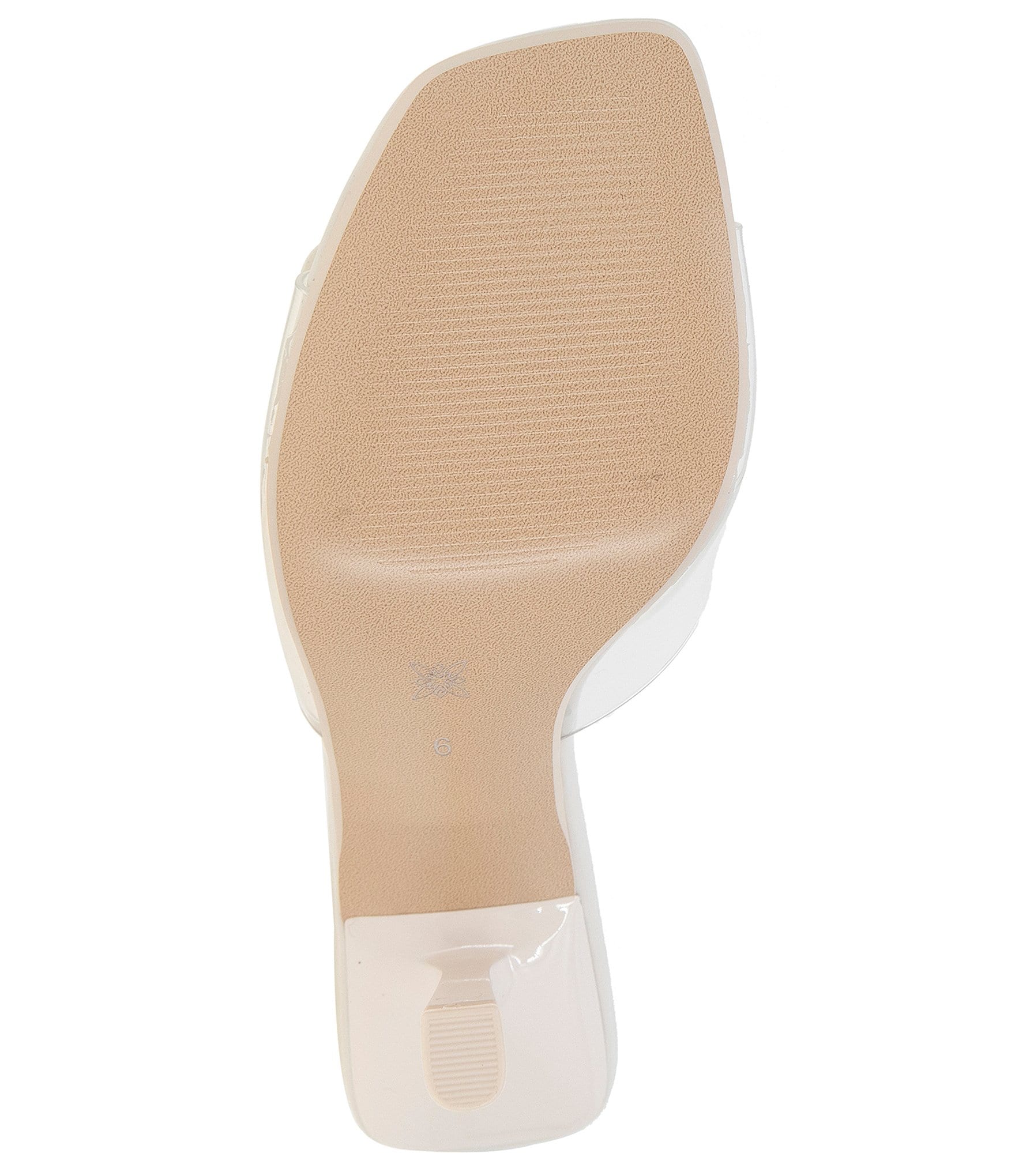 BCBGeneration Remani Vinyl Flower Ornament Slide Sandals