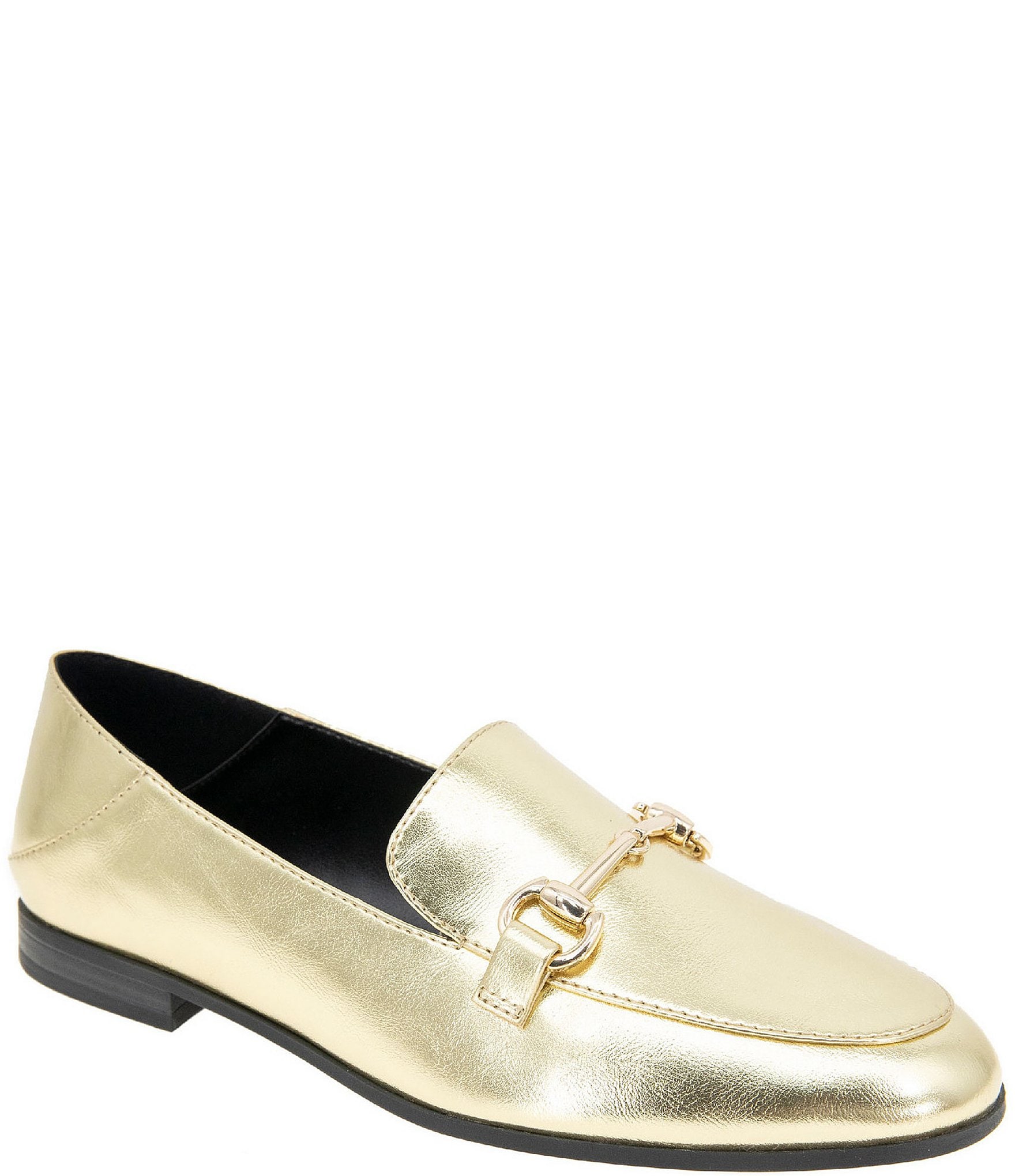 BCBGeneration Zeldi Metallic Bit Buckle Loafers | Dillard's