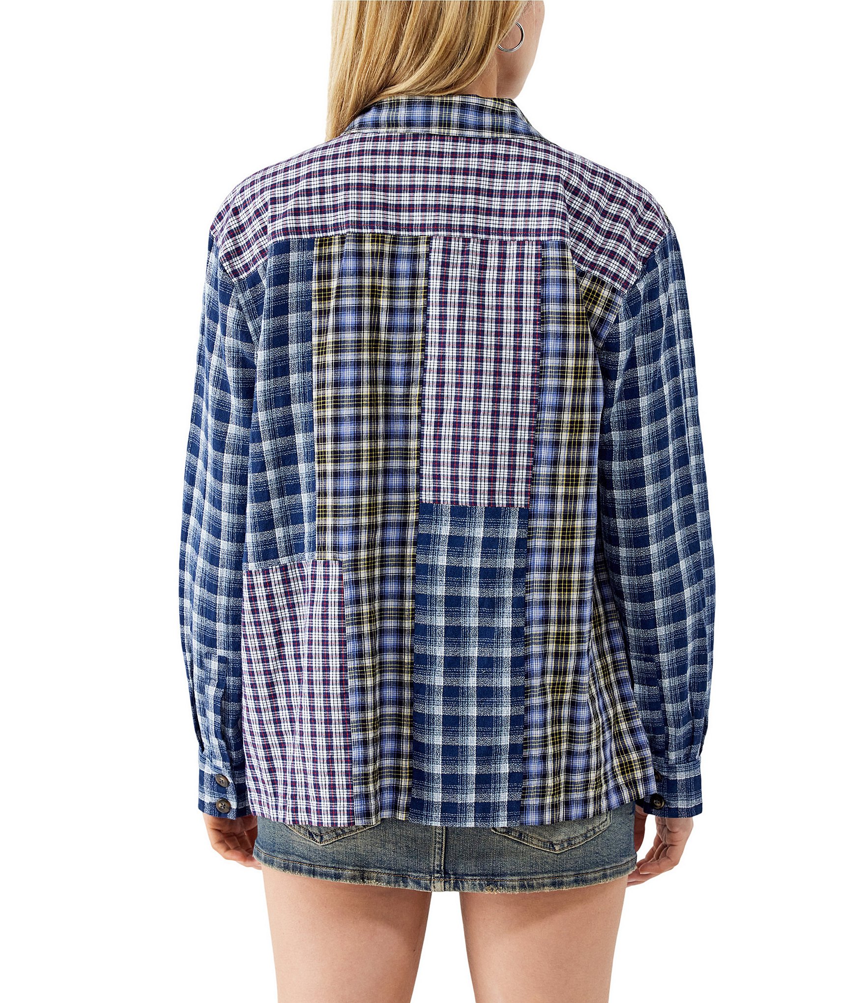BDG Urban Outfitters Long Sleeve Brendon Printed Woven Shirt