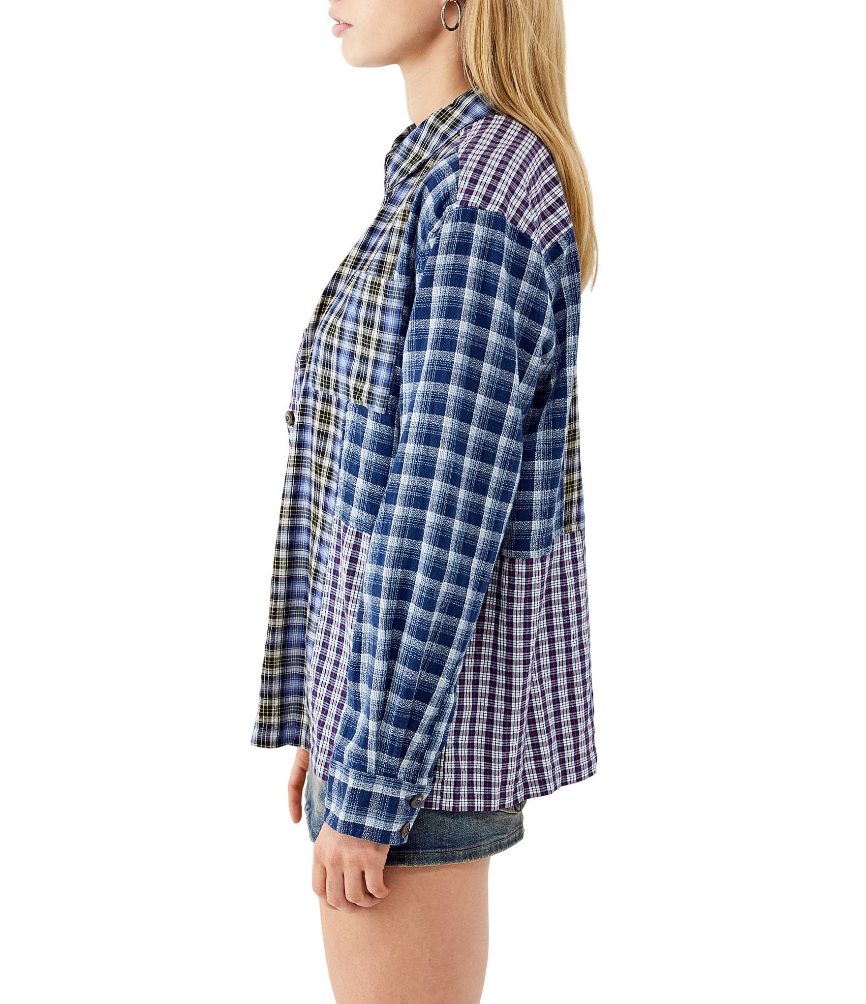 BDG Urban Outfitters Long Sleeve Brendon Printed Woven Shirt
