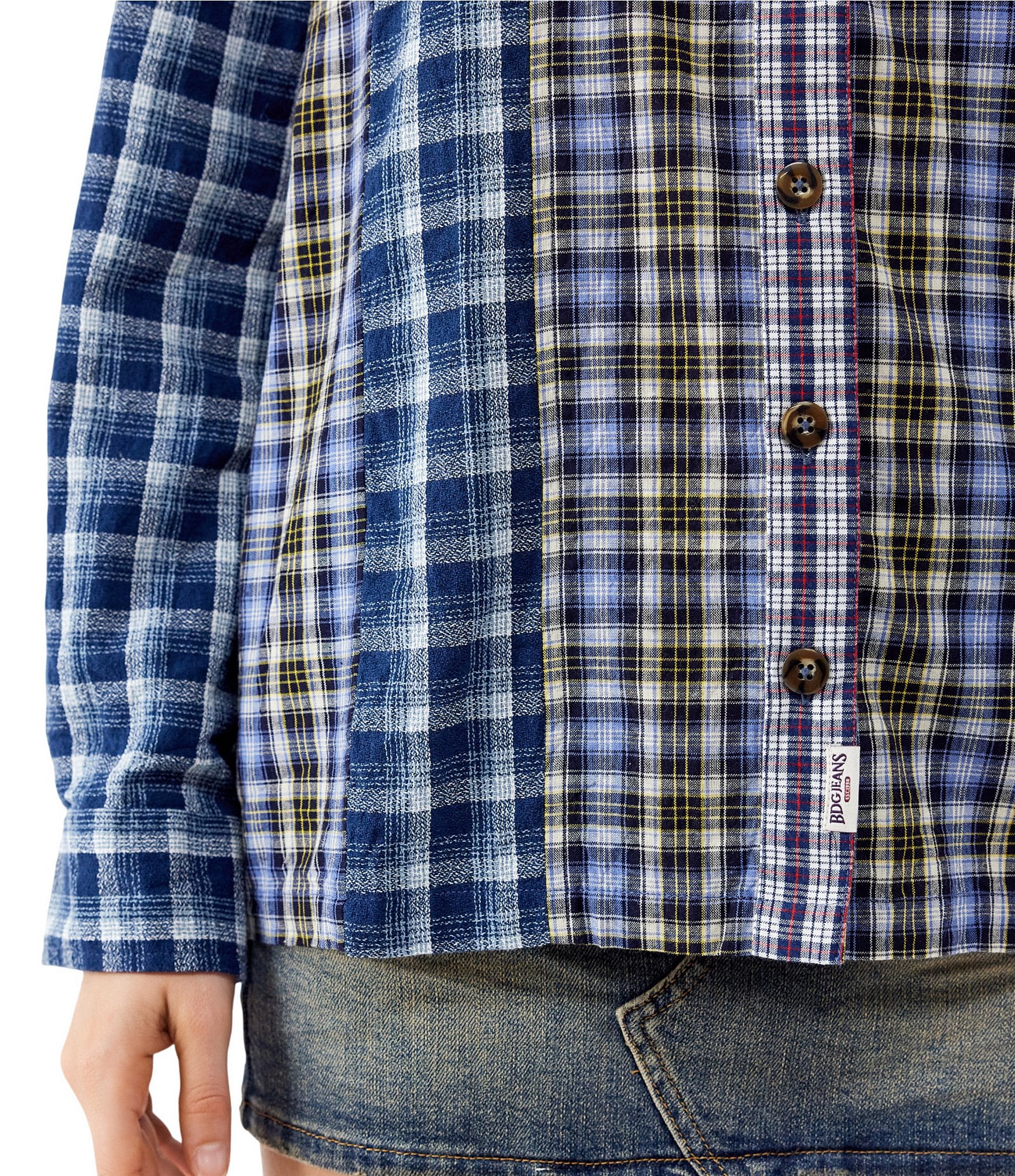 BDG Urban Outfitters Long Sleeve Brendon Printed Woven Shirt