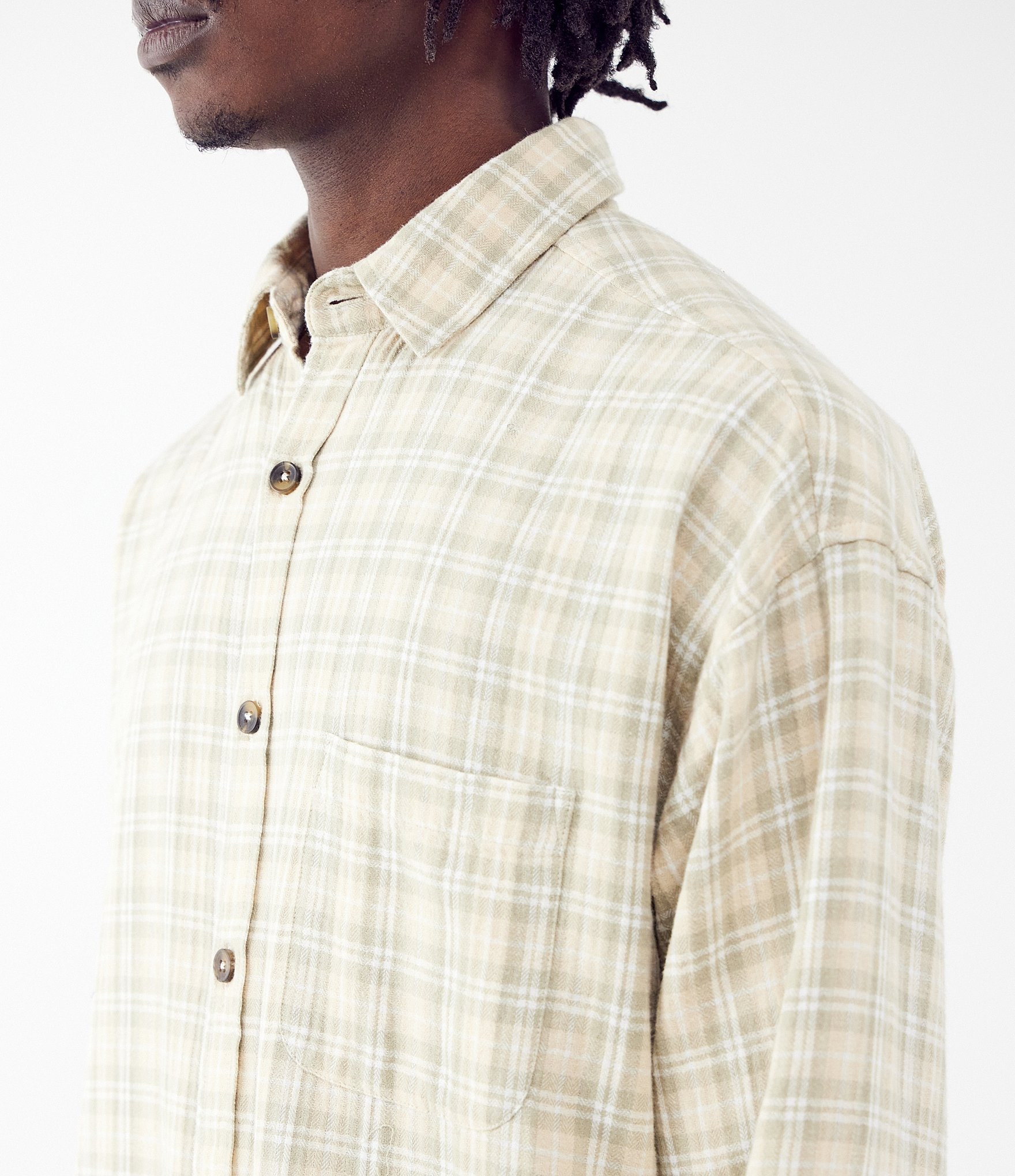 BDG Urban Outfitters Long Sleeve Checked Woven Shirt