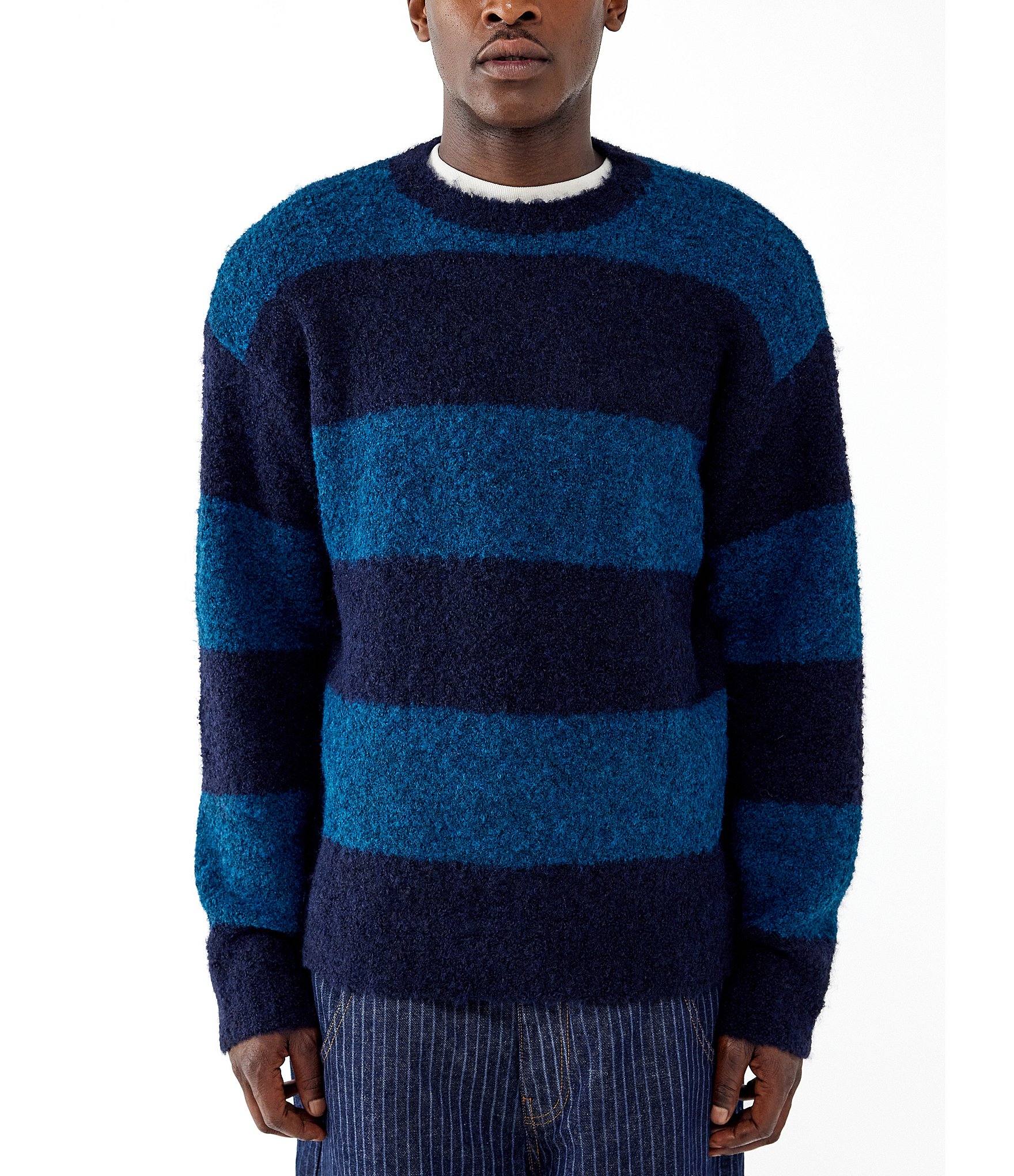 BDG Urban Outfitters Long Sleeve Striped Boucle Knit Sweater | Dillard's