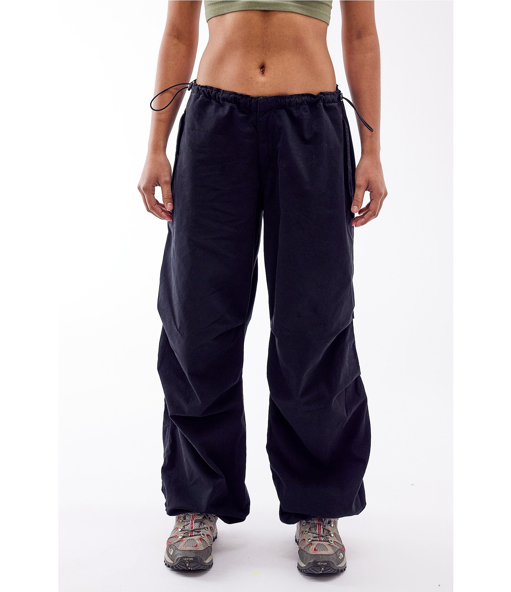 Women's Low-Rise Baggy 4-Pocket Cargo Pants, Women's Bottoms