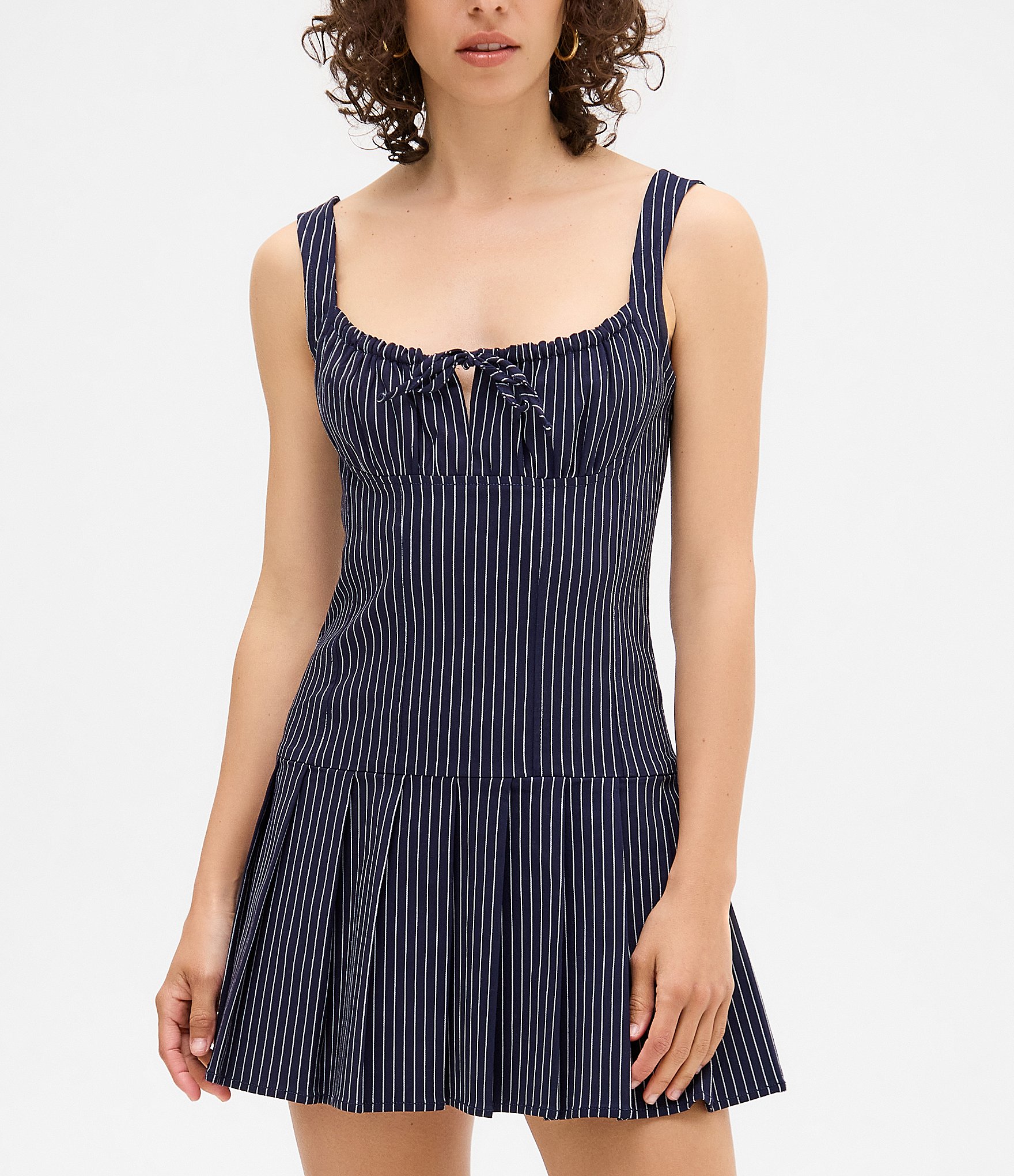 BDG Urban Outfitters Pinstripe Pini Sleeveless Dress