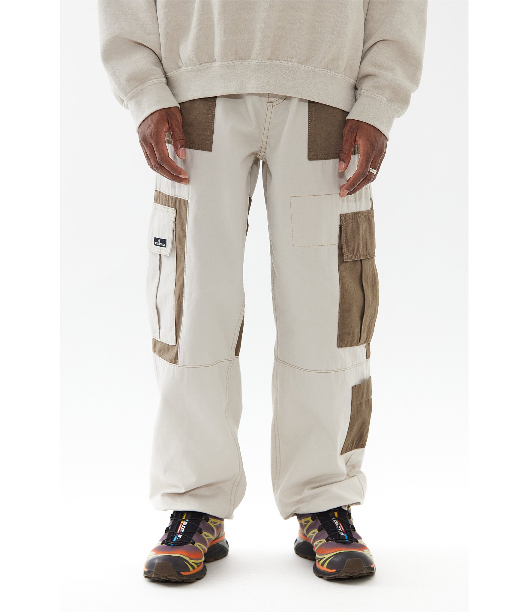 BDG Ecru Y2K Low Rise Cargo Pants  Urban Outfitters UK