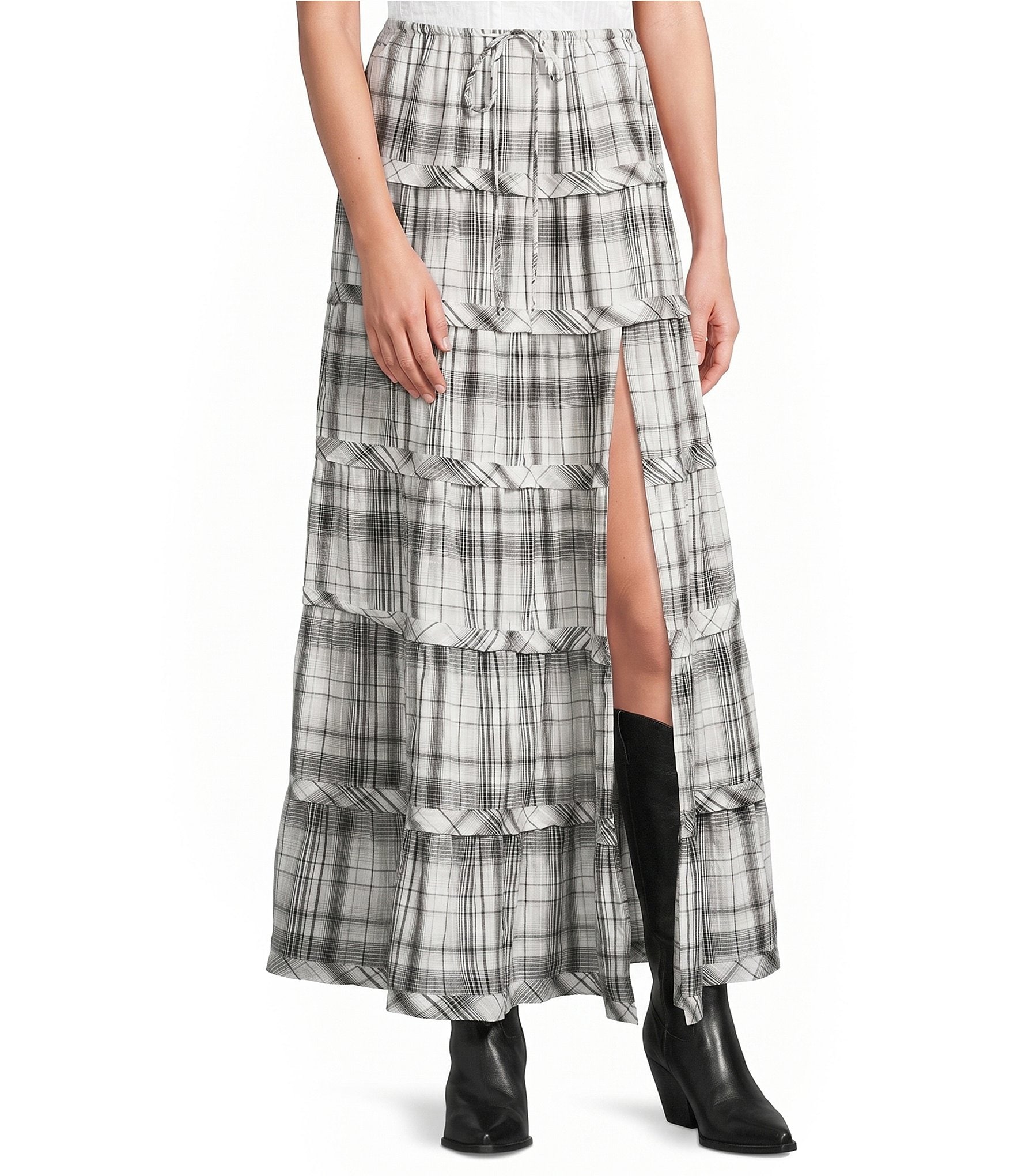 BDG Urban Outfitters Sadie Tiered Maxi Skirt