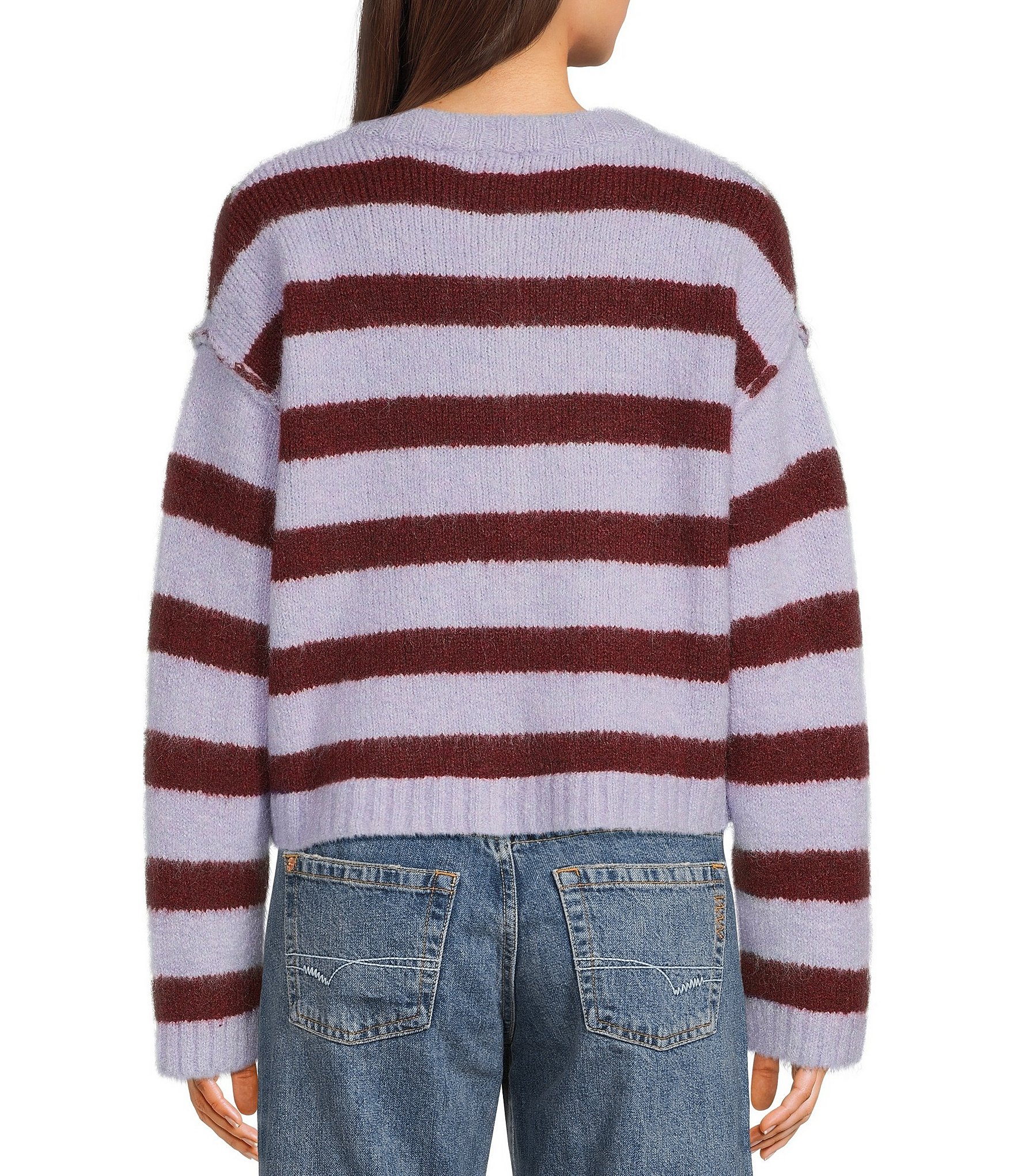BDG Urban Outfitters Striped Wool Blend Cardigan