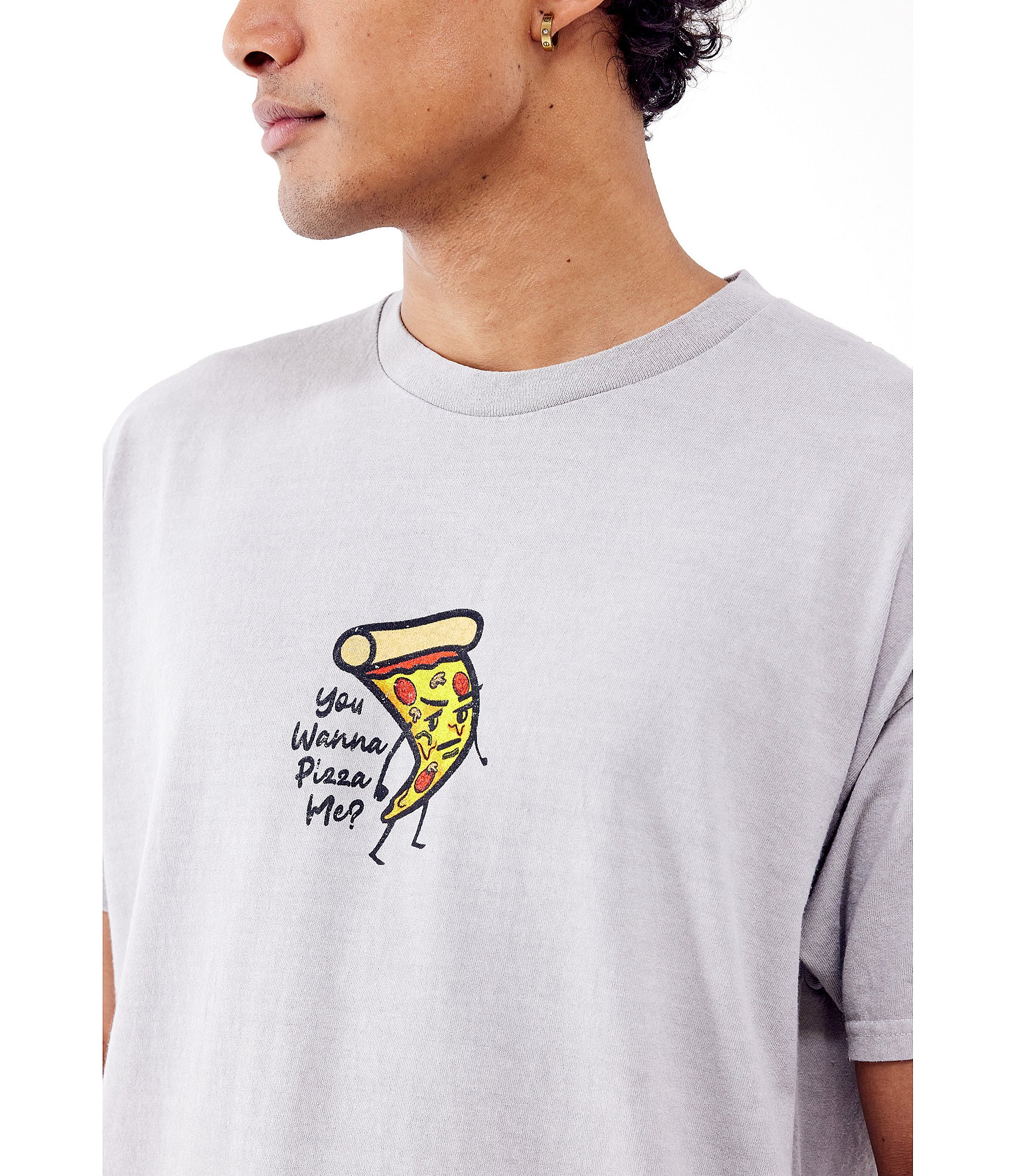 BDG Urban Outfitters Wanna Pizza Me Short Sleeve Graphic T-Shirt