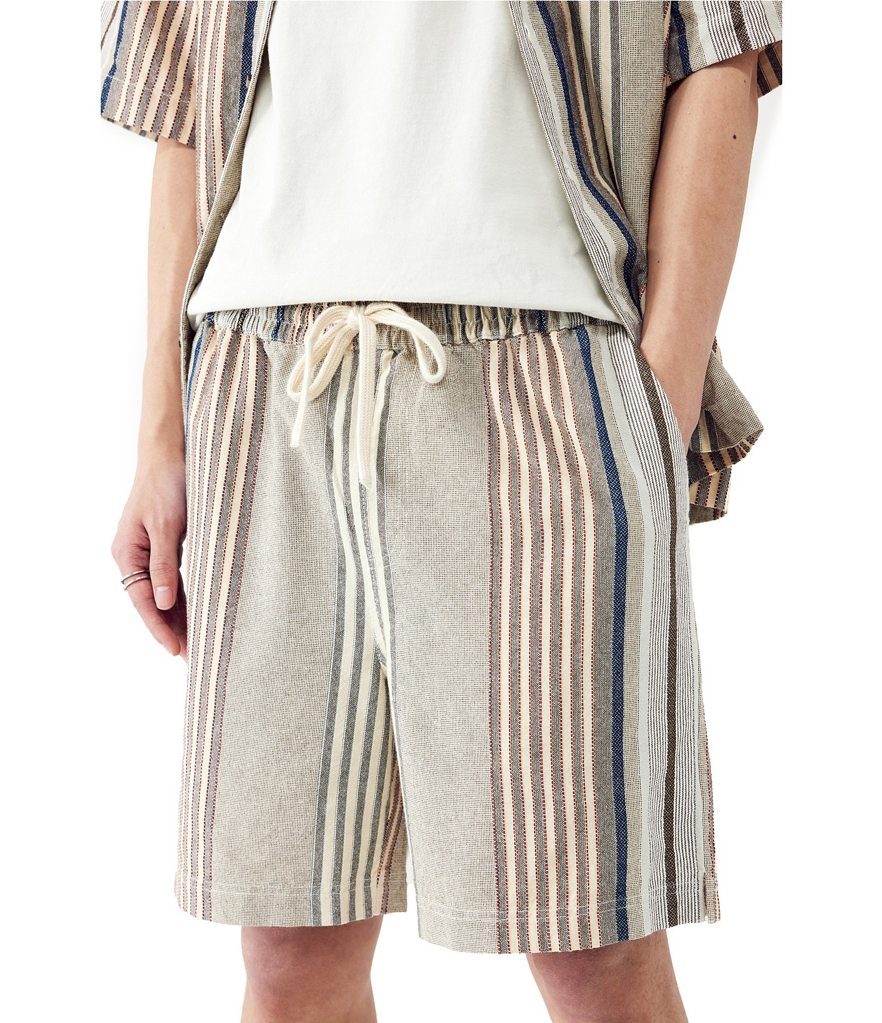 BDG Urban Outfitters Woven Stripe Pull On Shorts