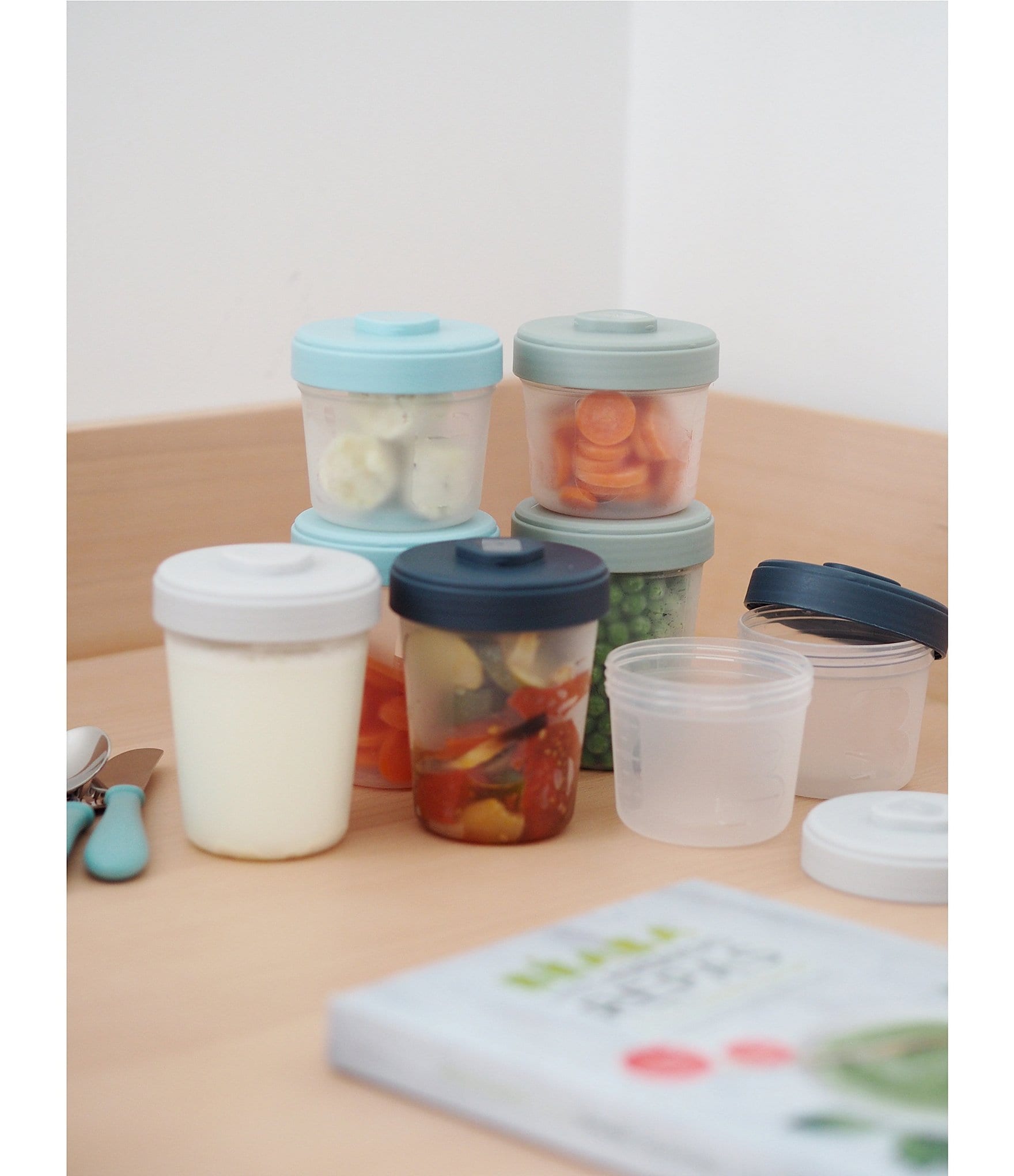 BEABA Baby Food Clip Containers Set of 8 - Large