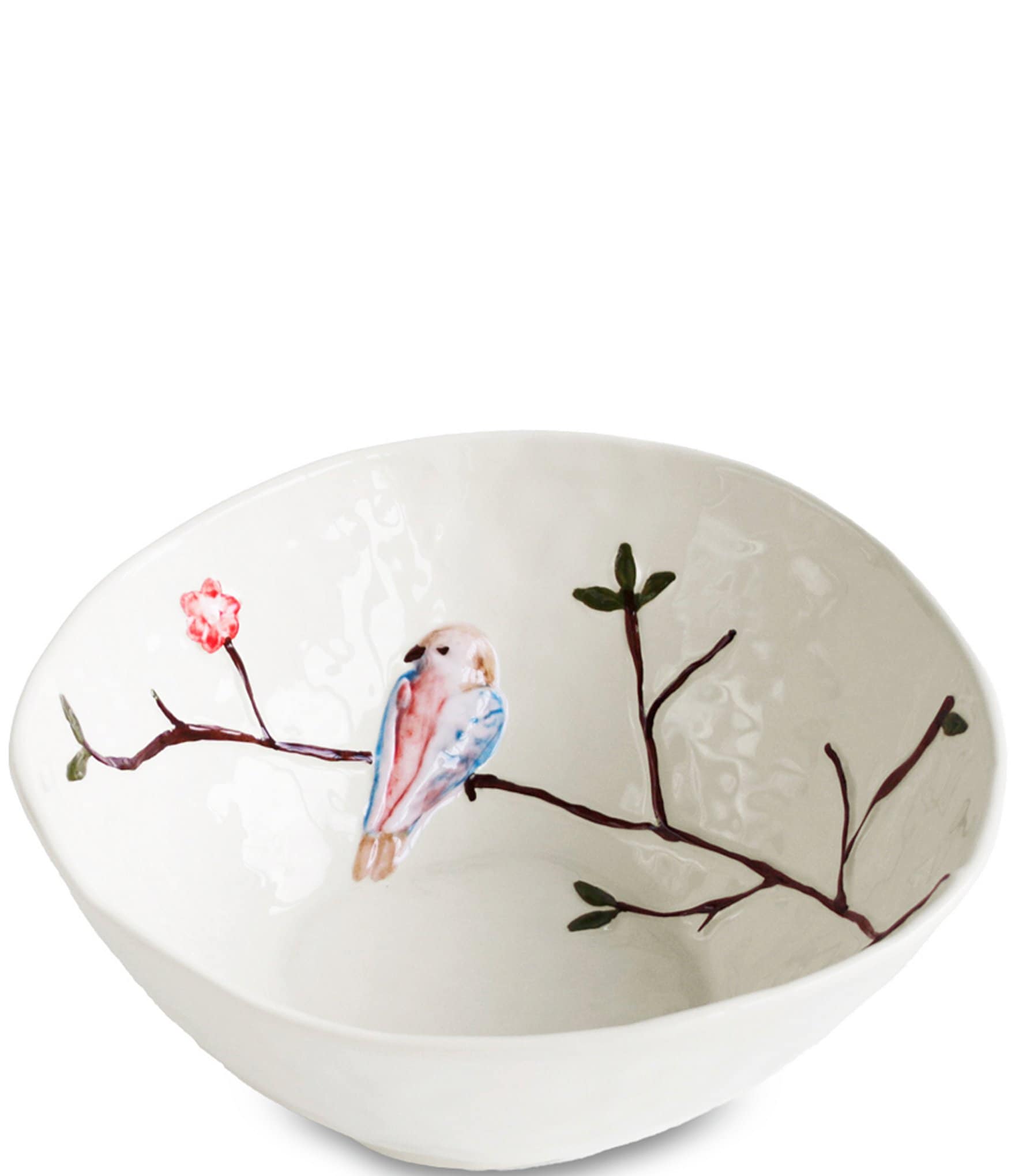 Beatriz Ball Ceramic Bird on Branch Large Bowl | Dillard's