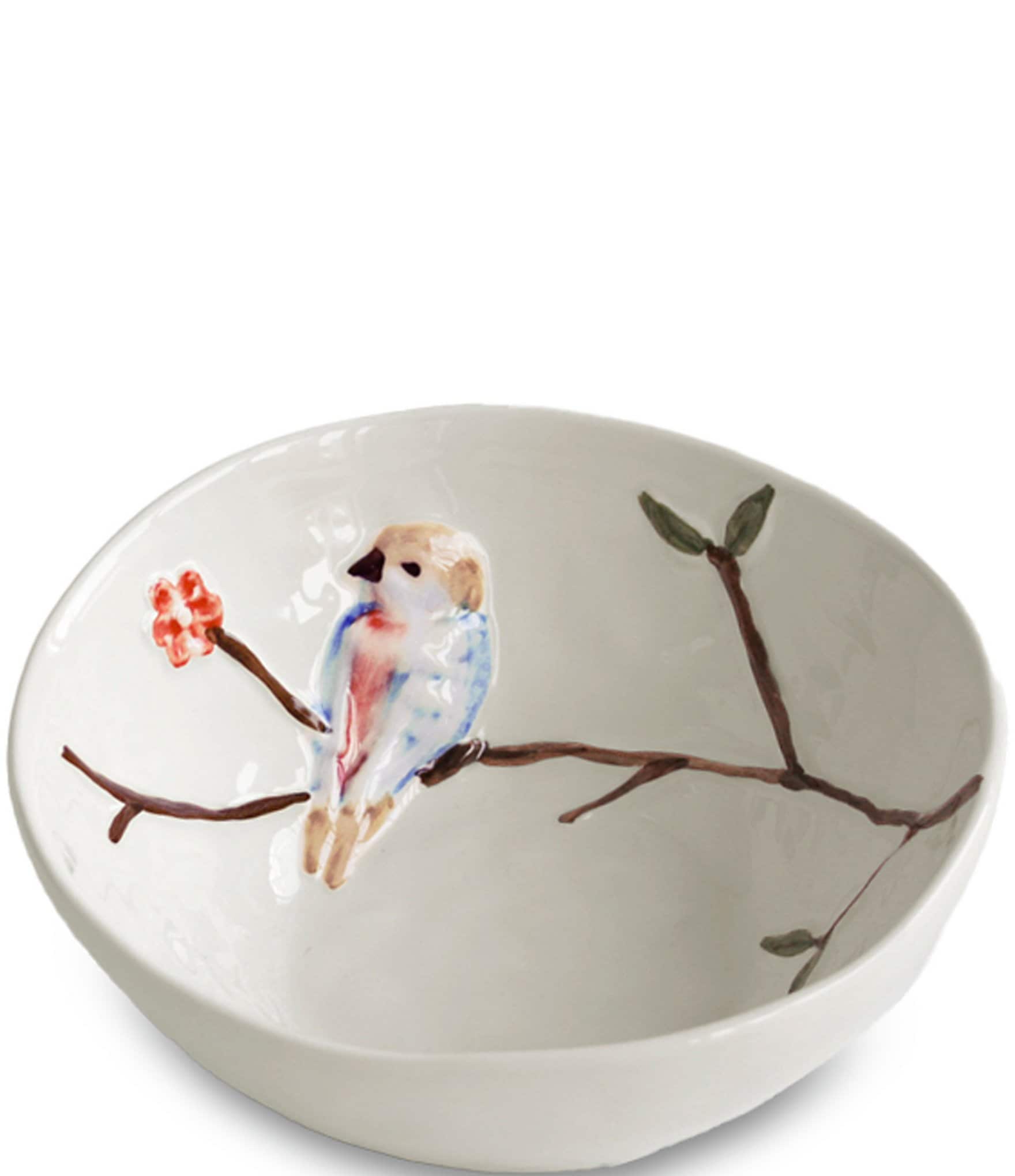 Beatriz Ball Ceramic Bird on Branch Small Bowls, Set of 2 | Dillard's