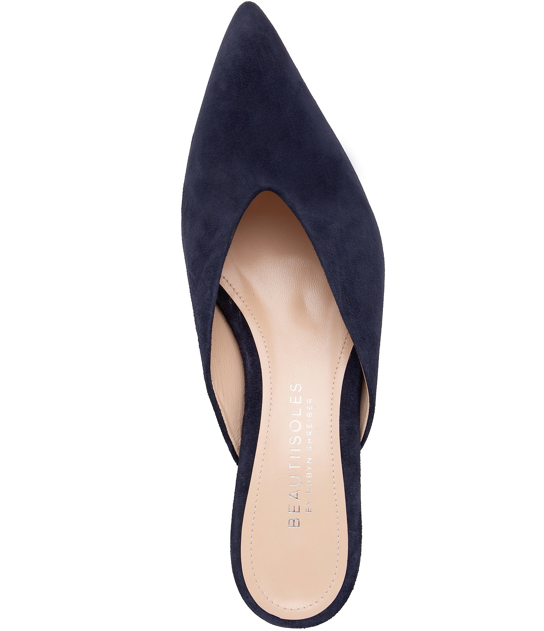 Beautiisoles Gal Suede Kitten Heel Mules