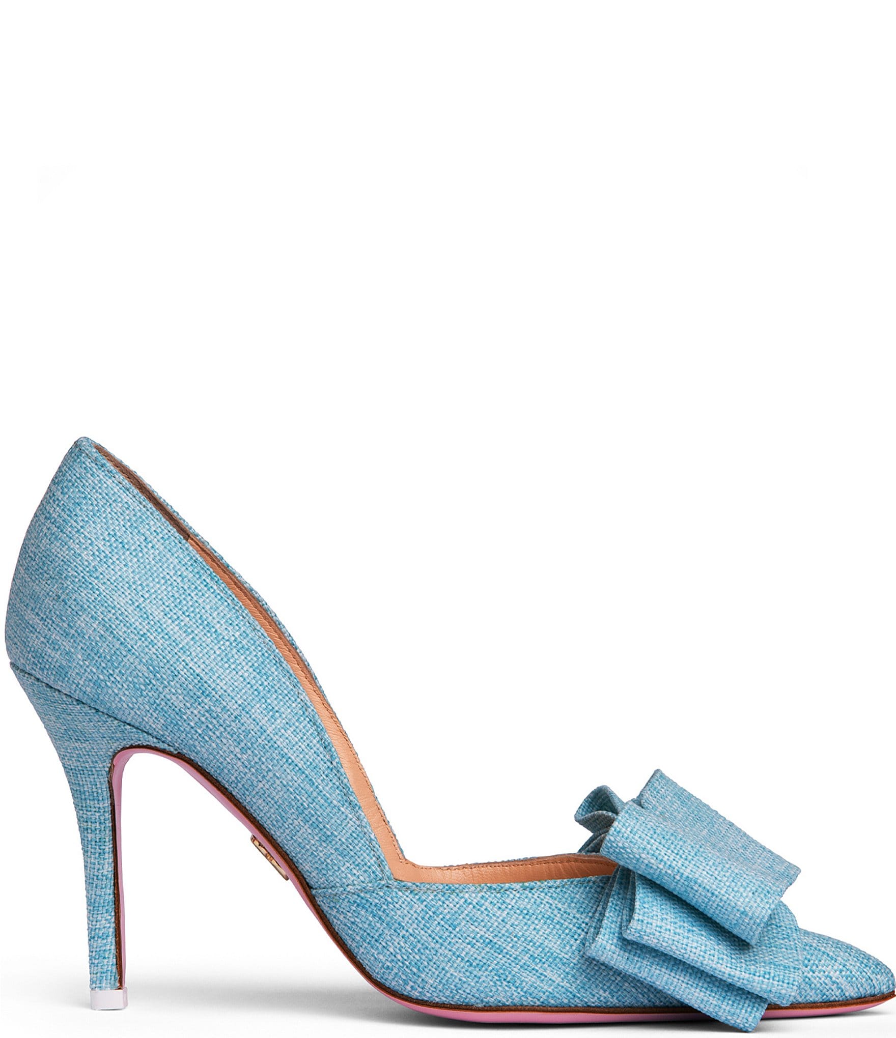 BEAUTIISOLES Oxsana Italian Linen Bow Pumps