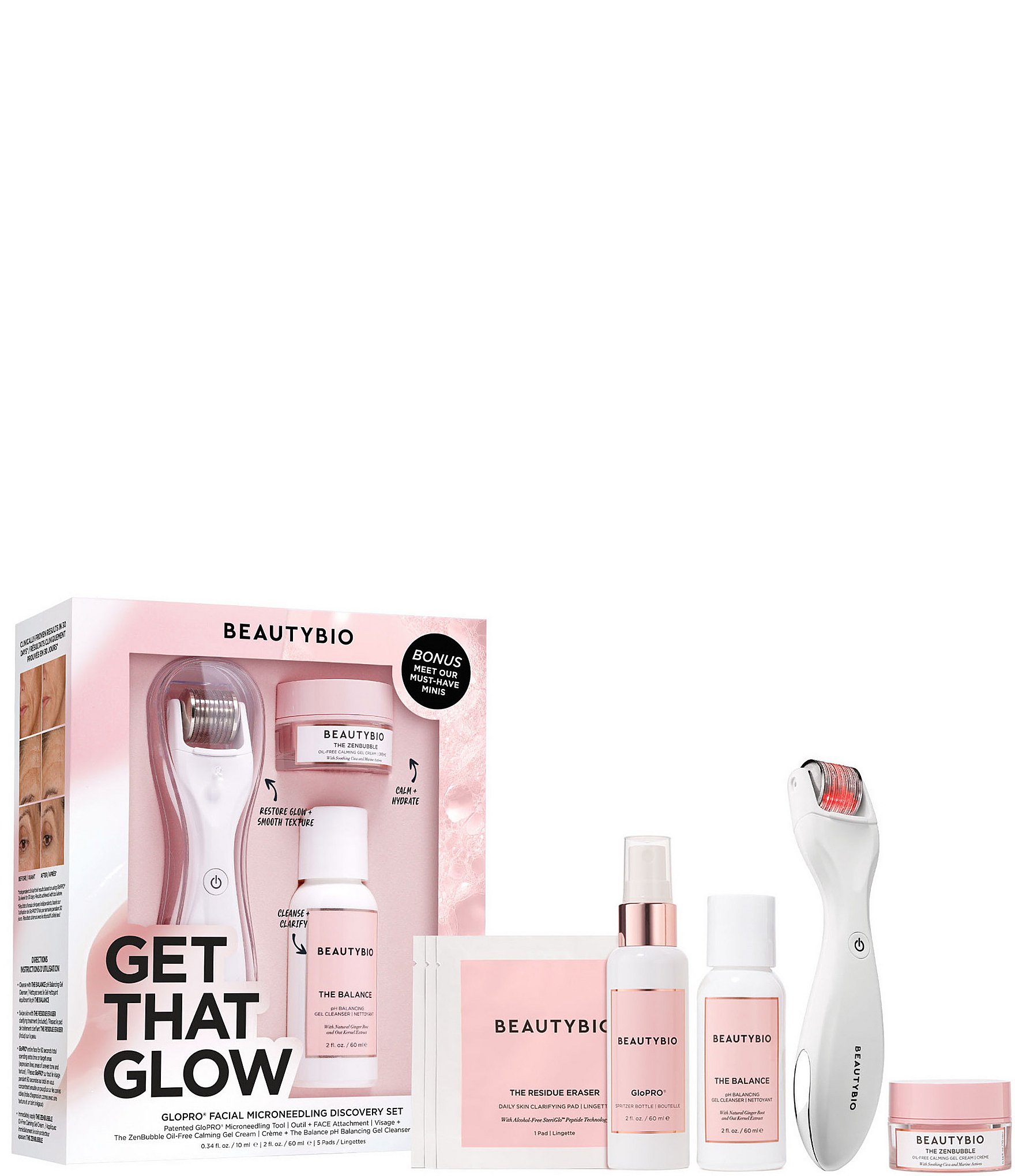 BeautyBio GloPRO® Get That Glow Facial Microneedling Discovery Set