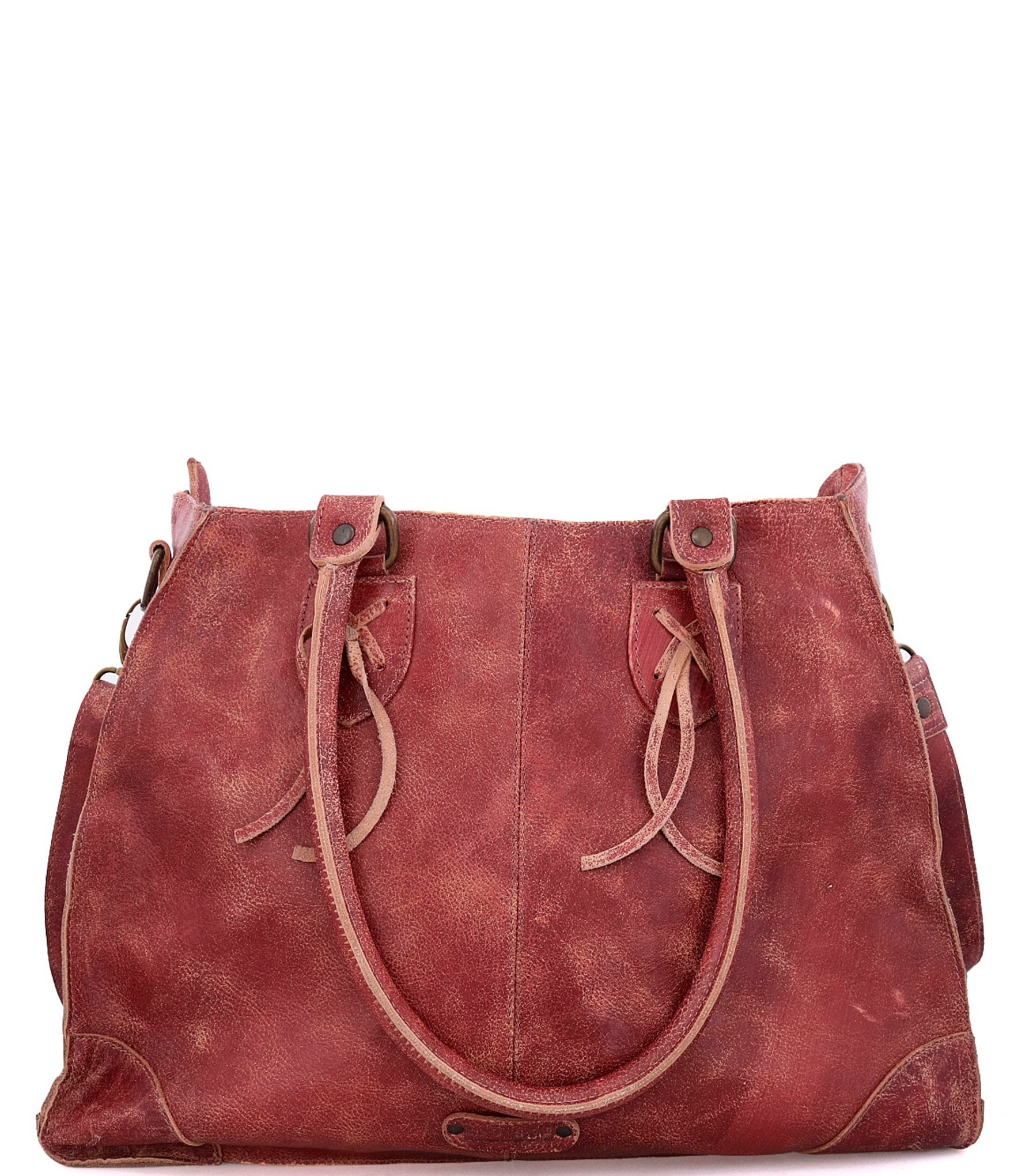 Bed Stu Bruna Stitch Tanned Leather Satchel Bag