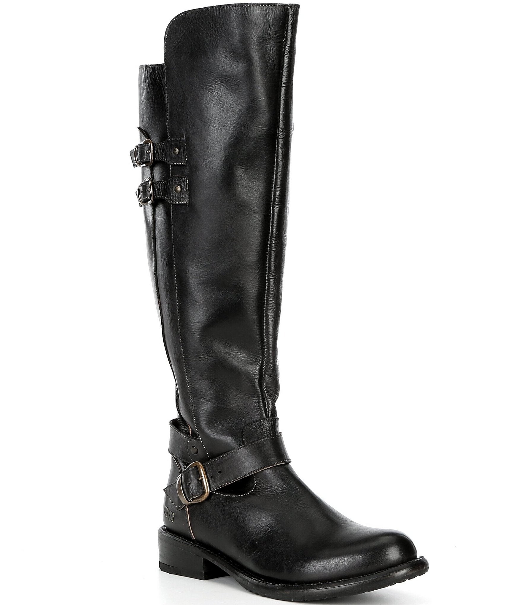 Bed Stu Essence Leather Tall Engineer Moto Boots