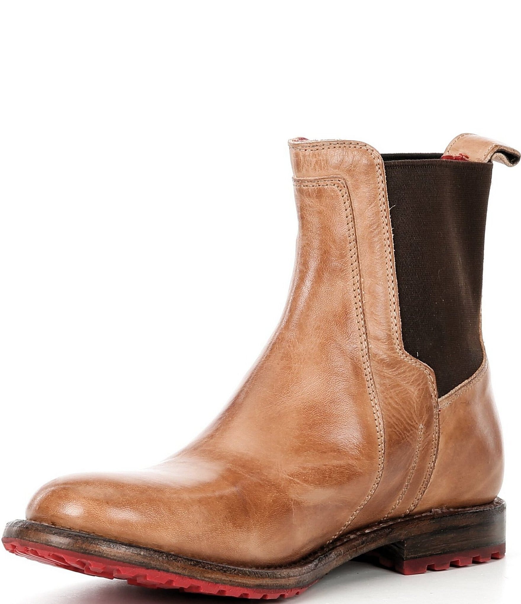 Bed Stu Ethic Leather Double Gore Chelsea Booties