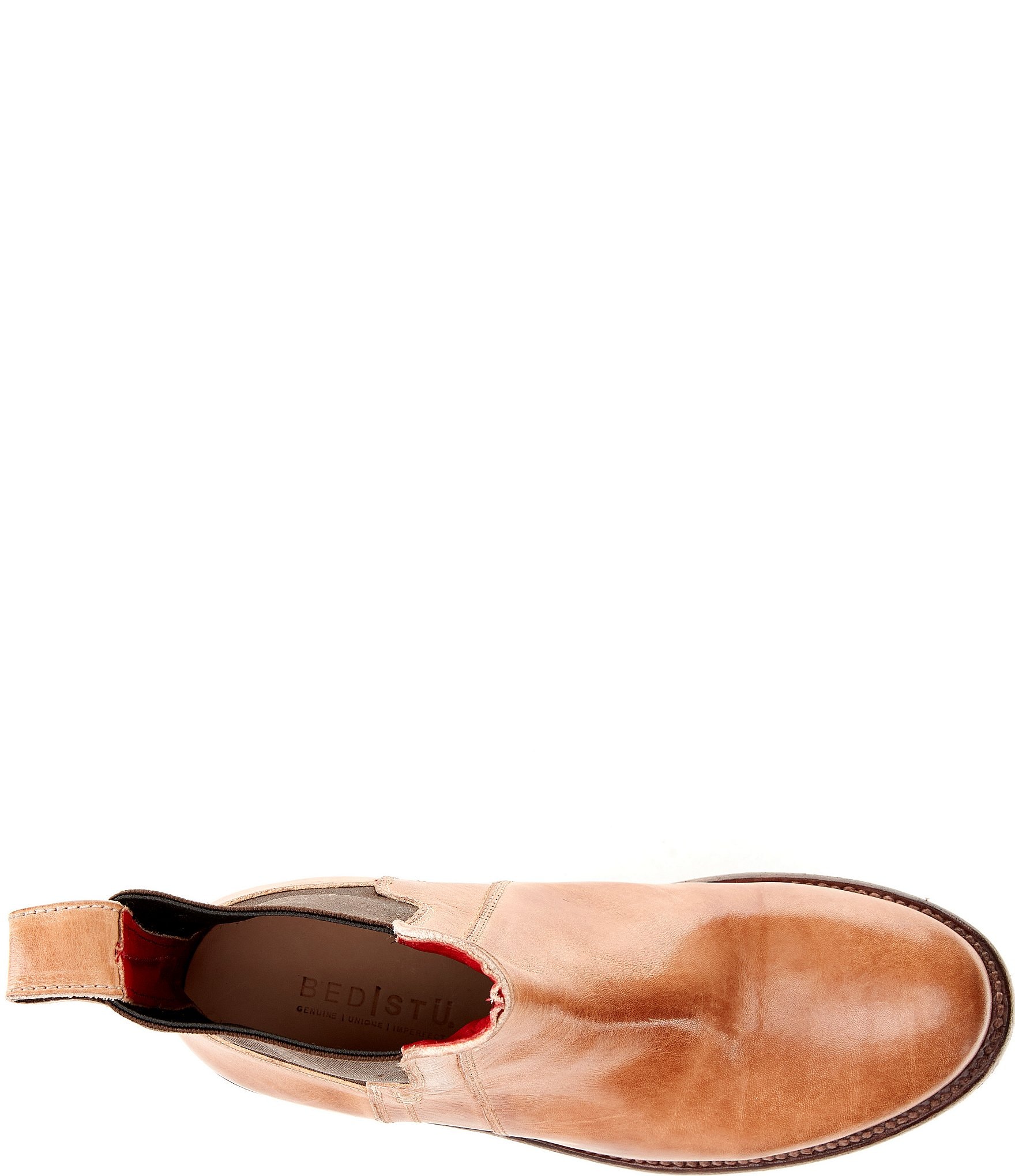 Bed Stu Ethic Leather Double Gore Chelsea Booties