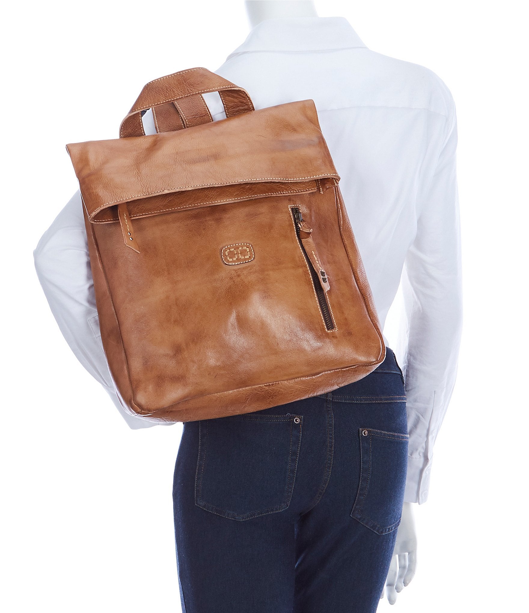 Bed Stu Howie Flapover Leather Backpack