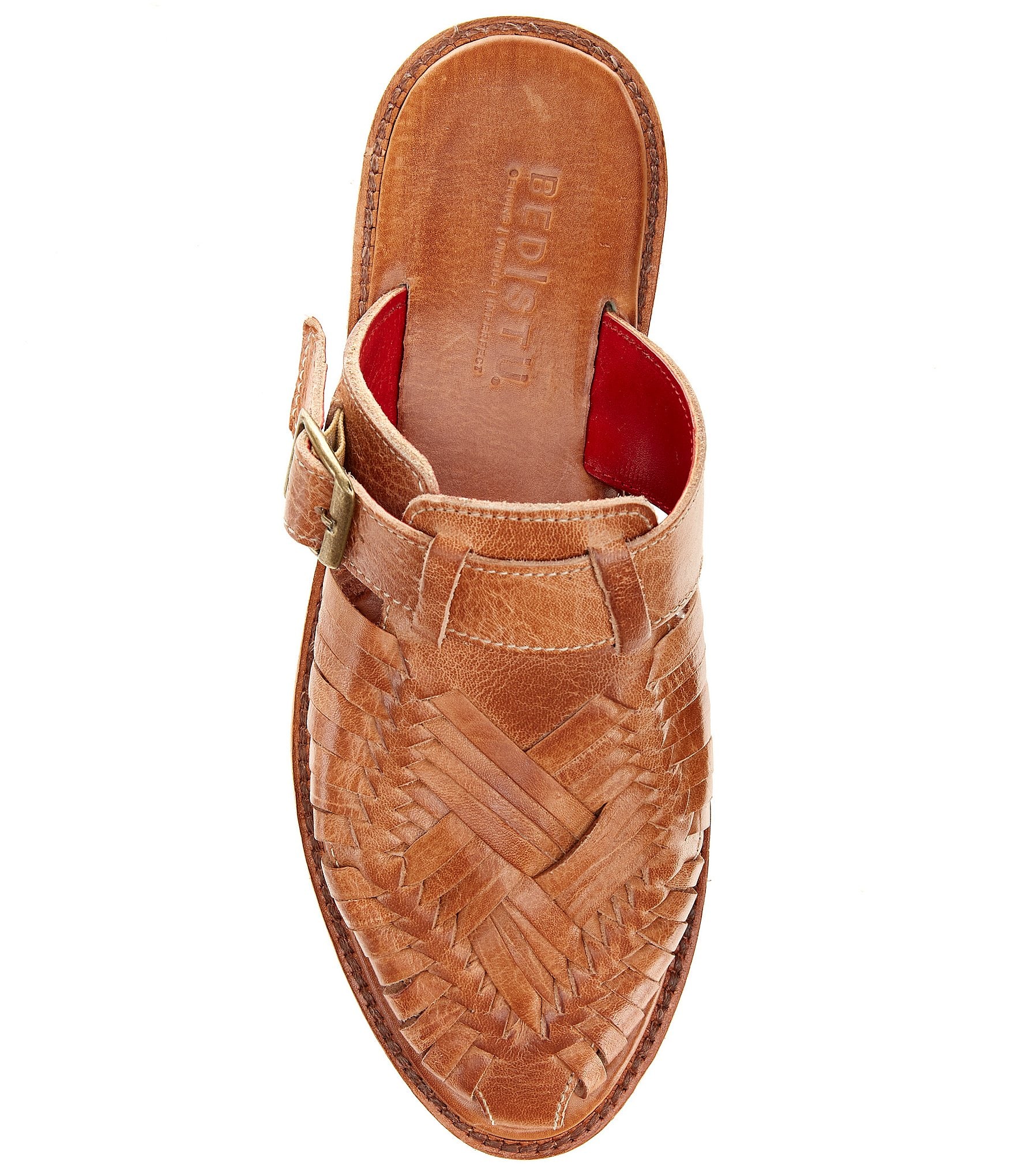 Bed Stu Linette Leather Huarache Platform Mules