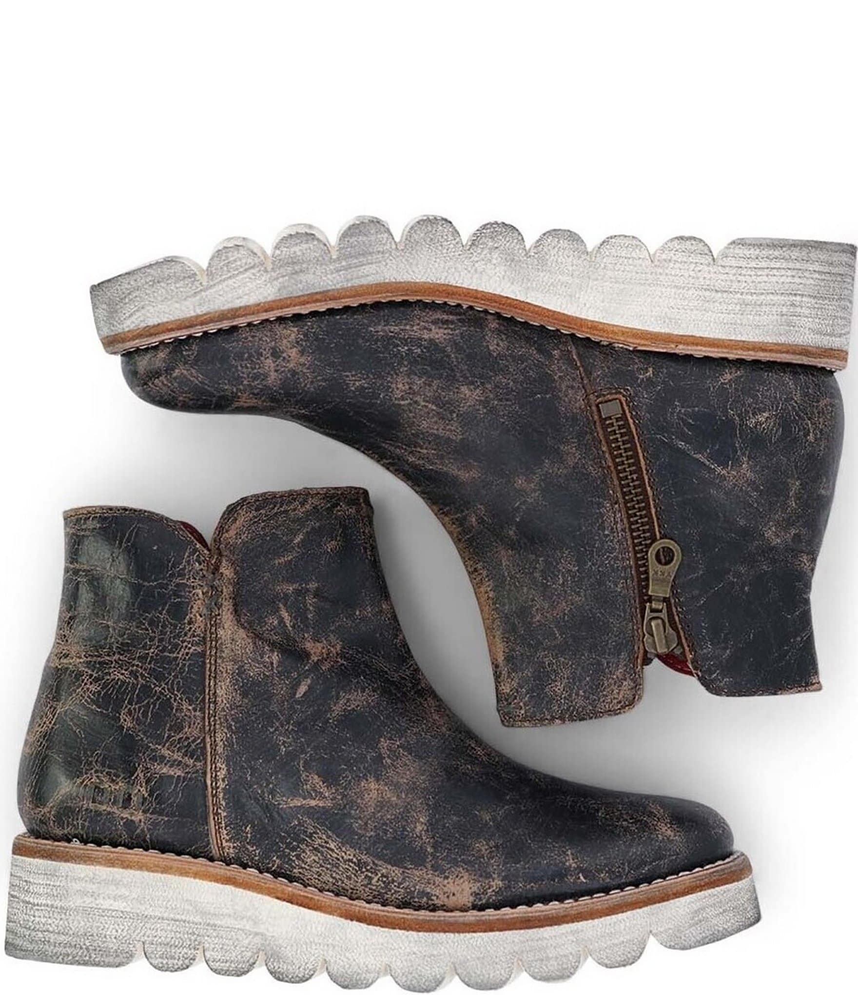 Bed Stu Lydyi Leather Platform Booties