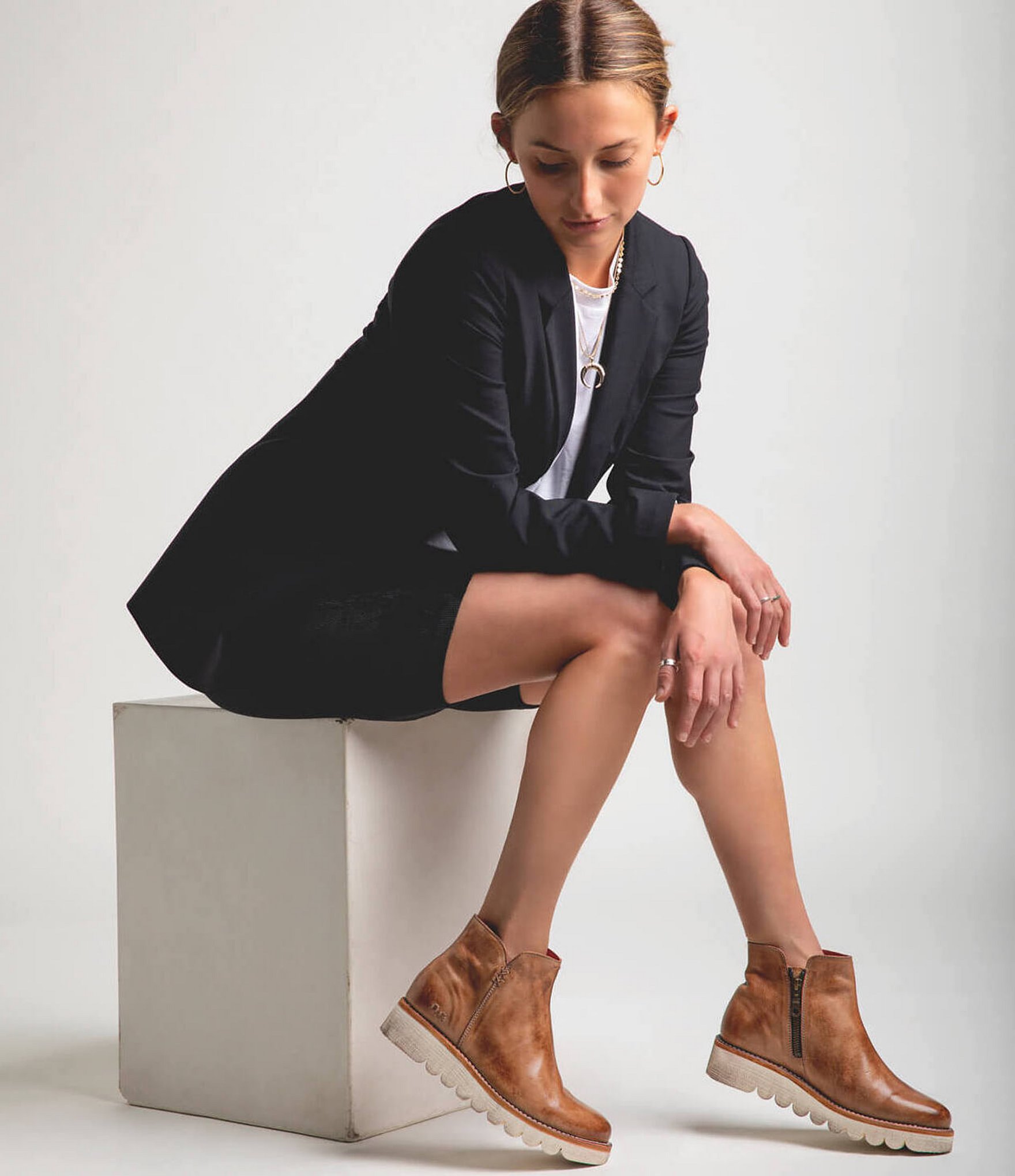 Bed Stu Lydyi Leather Platform Booties