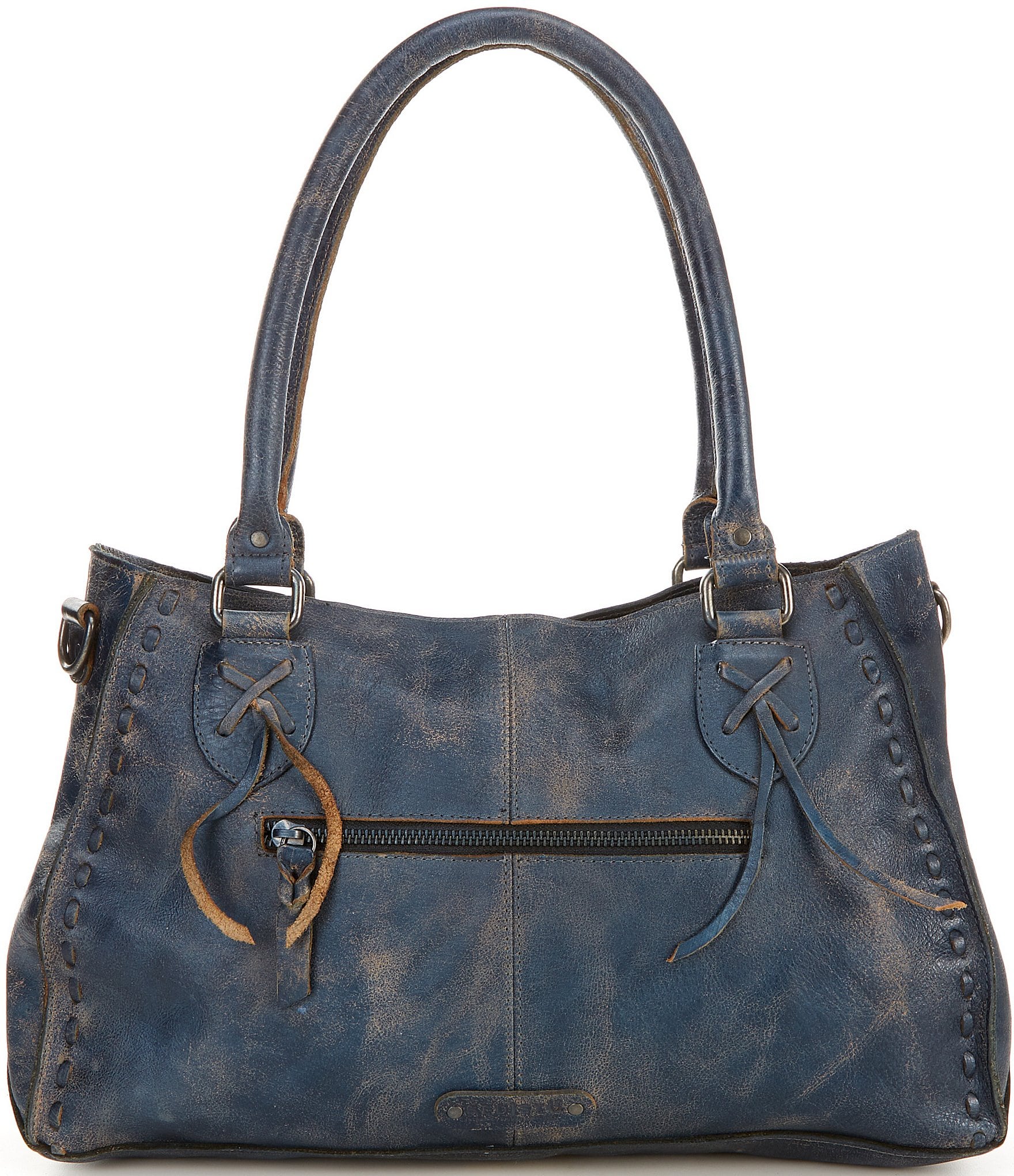 Bed Stu Rockababy Cobalt Lux Leather Satchel Bag