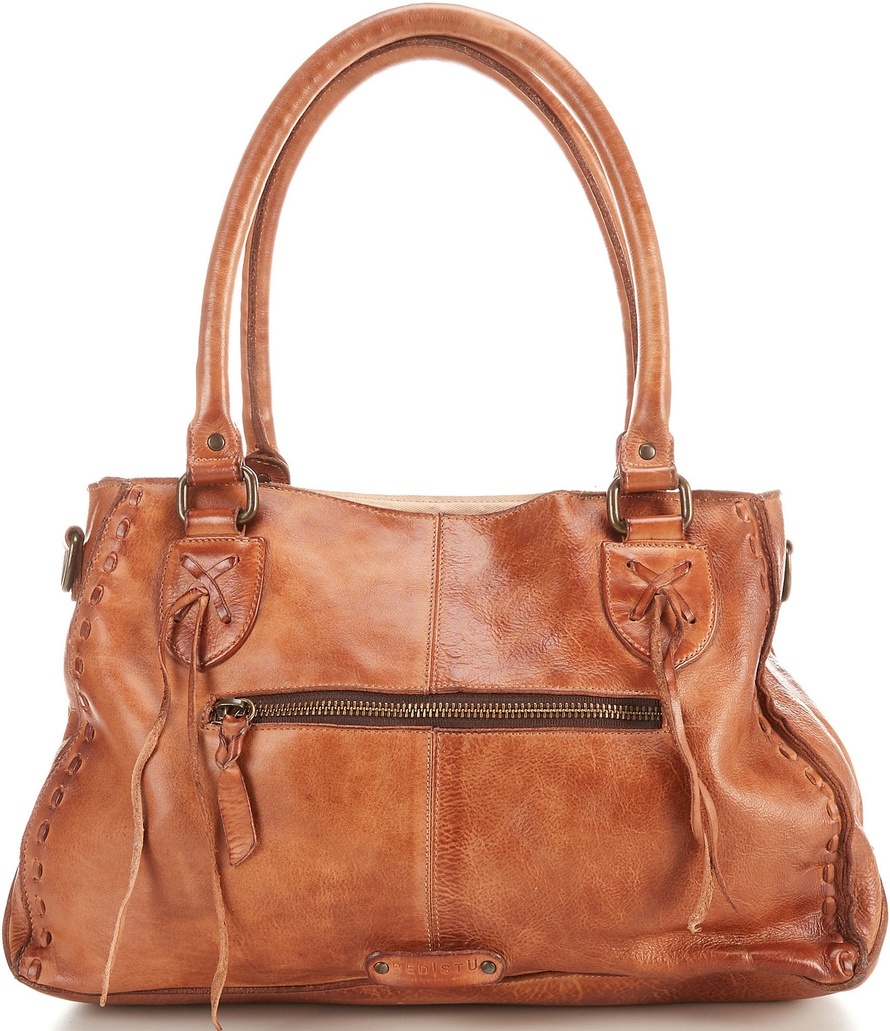 Bed Stu Rockababy Tan Leather Satchel Bag